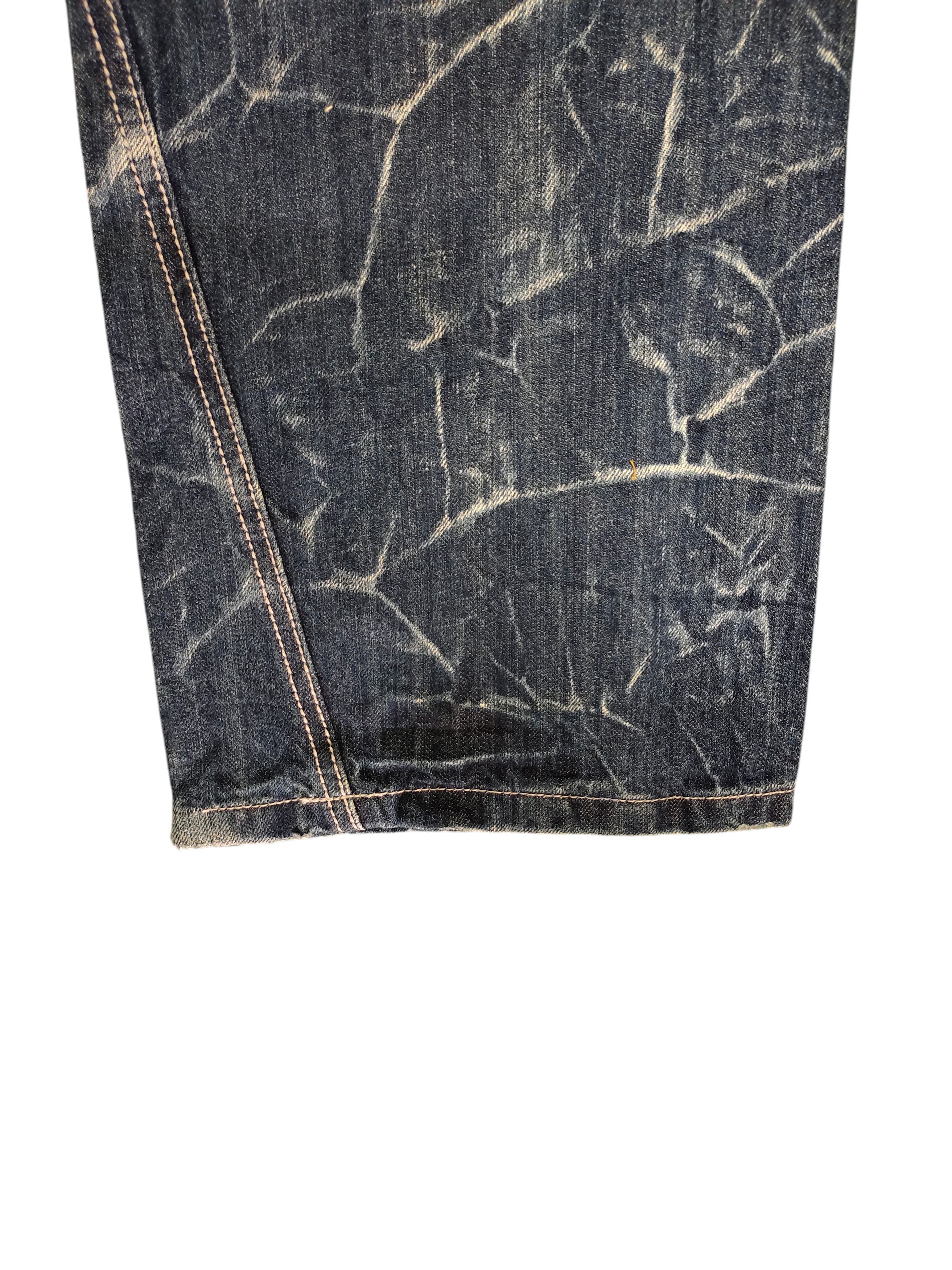 Kapital Nylaus Japan Wings Embroidered Clawmark Distress Faded Jeans Size US 30 / EU 46 - 5 Thumbnail