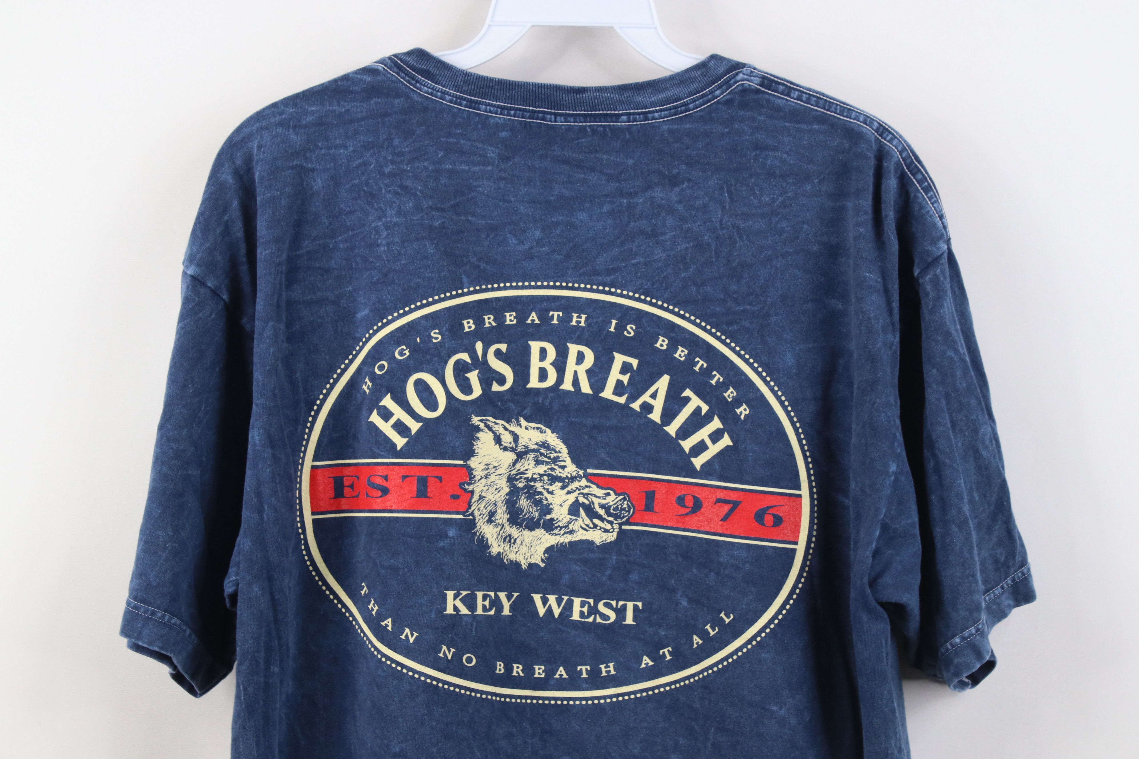 Vintage Vintage Acid Hogs Breath Saloon Key West T-Shirt USA Blue Size US M / EU 48-50 / 2 - 10 Thumbnail