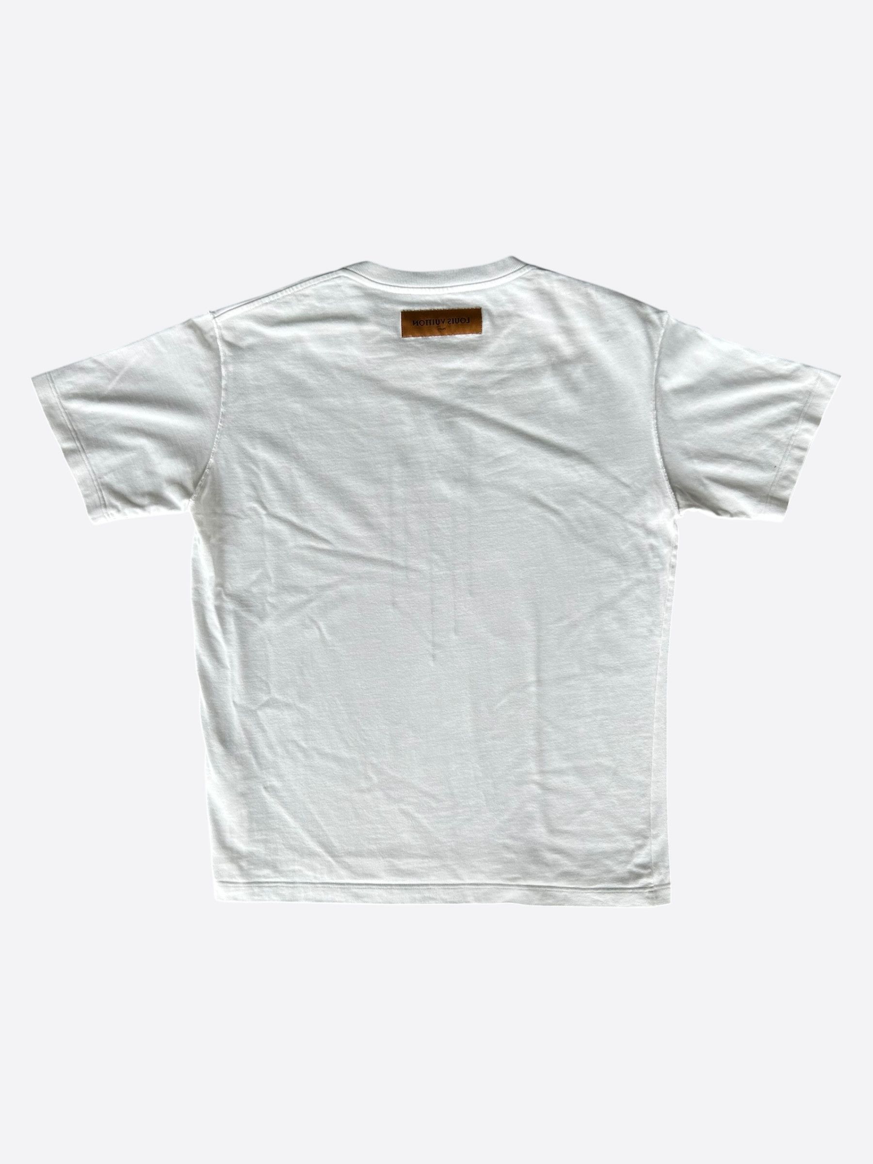 Louis Vuitton Louis Vuitton White & Black Pendant Logo T-Shirt Size US L / EU 52-54 / 3 - 2 Thumbnail