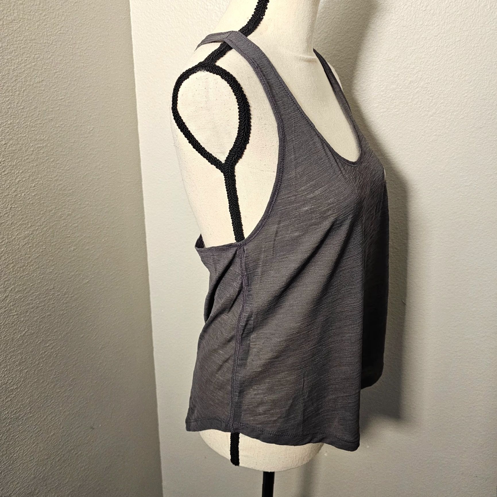 Aeropostale LIVE LOVE DREAM Racerback Tank Top - Activewear Cami/Workout Top - Gray Heather - Size S - Womens Size S / US 4 / IT 40 - 4 Thumbnail