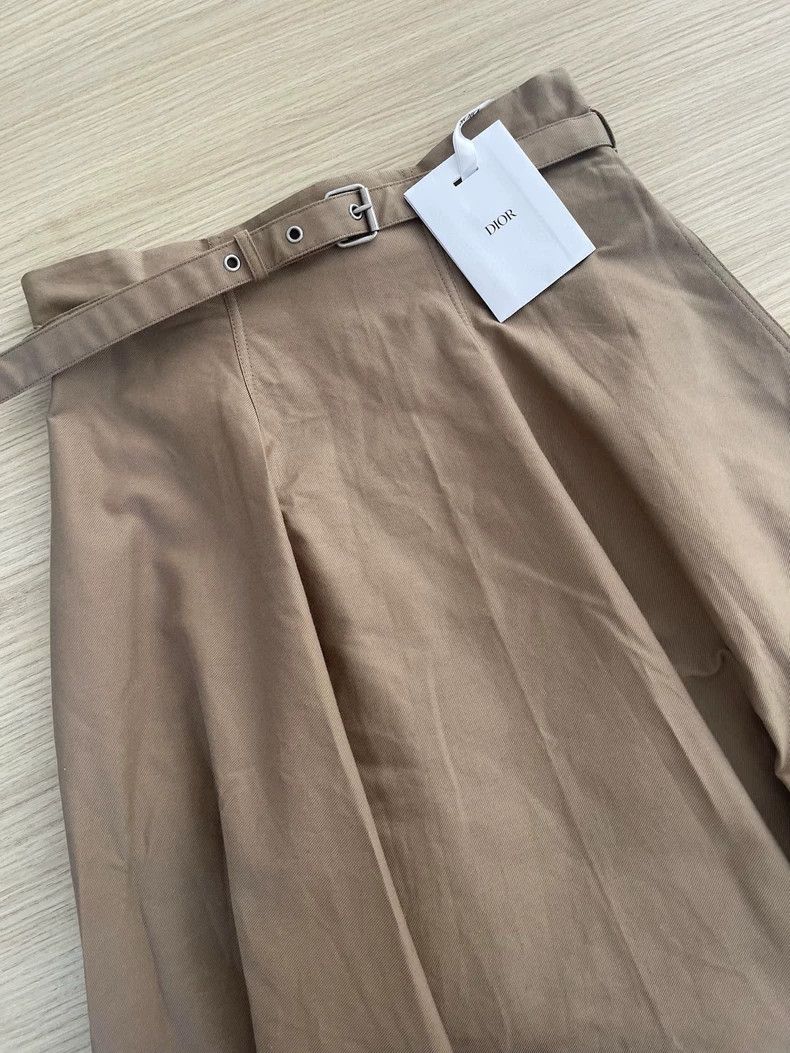 Dior Dior Khaki windbreaker fabric skirt Size 26" / US 2 / IT 38 - 4 Thumbnail