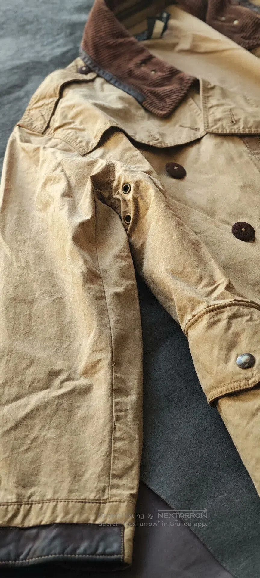 Polo Ralph Lauren Ralph Lauren Vintage Waxed Cotton Trench Coat. Size US M / EU 48-50 / 2 - 2 Thumbnail