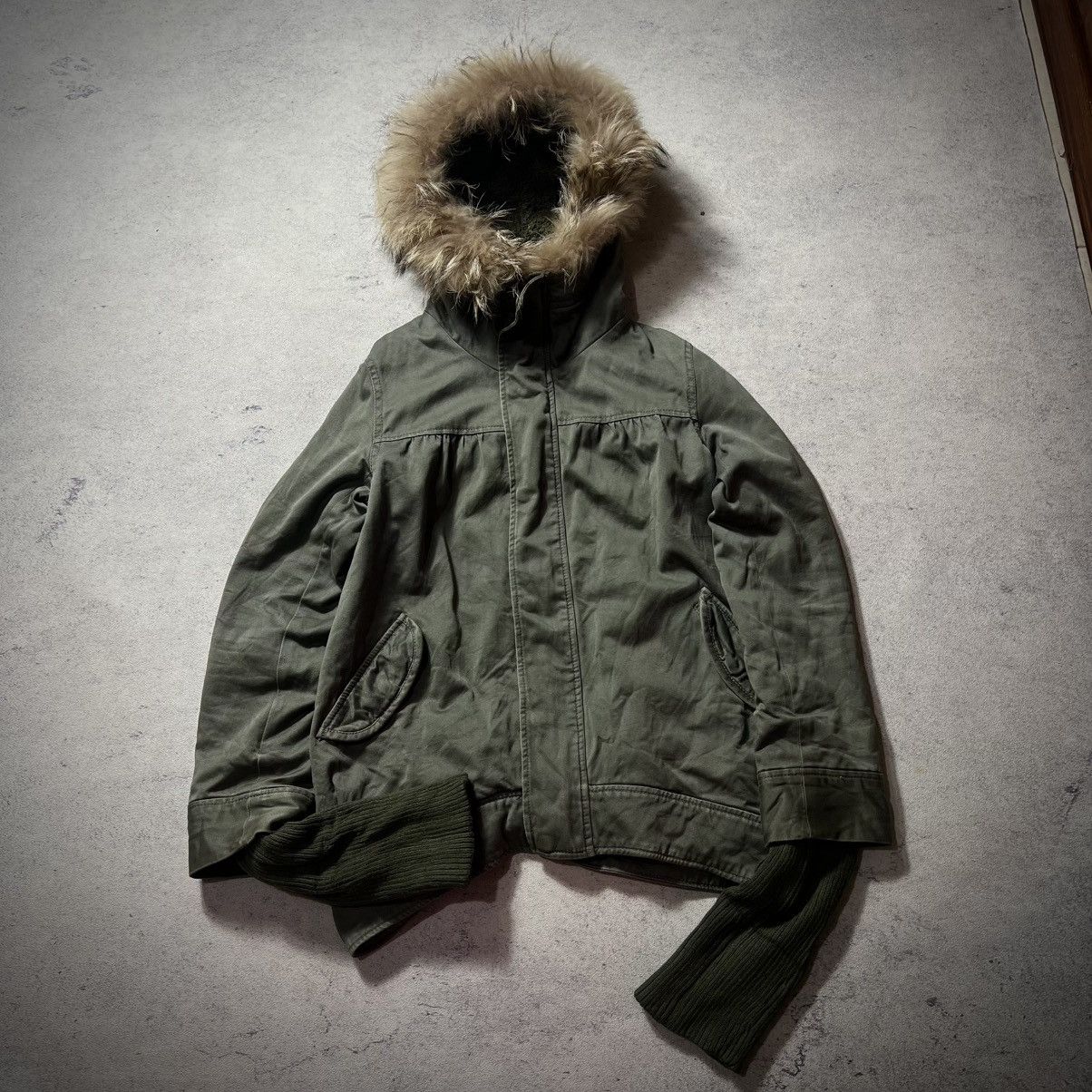 Japanese Brand Crazy Fur Moussy Raccon Gothic Ifsix Lgb Kmrii Style Jacket Size US M / EU 48-50 / 2 - 11 Thumbnail