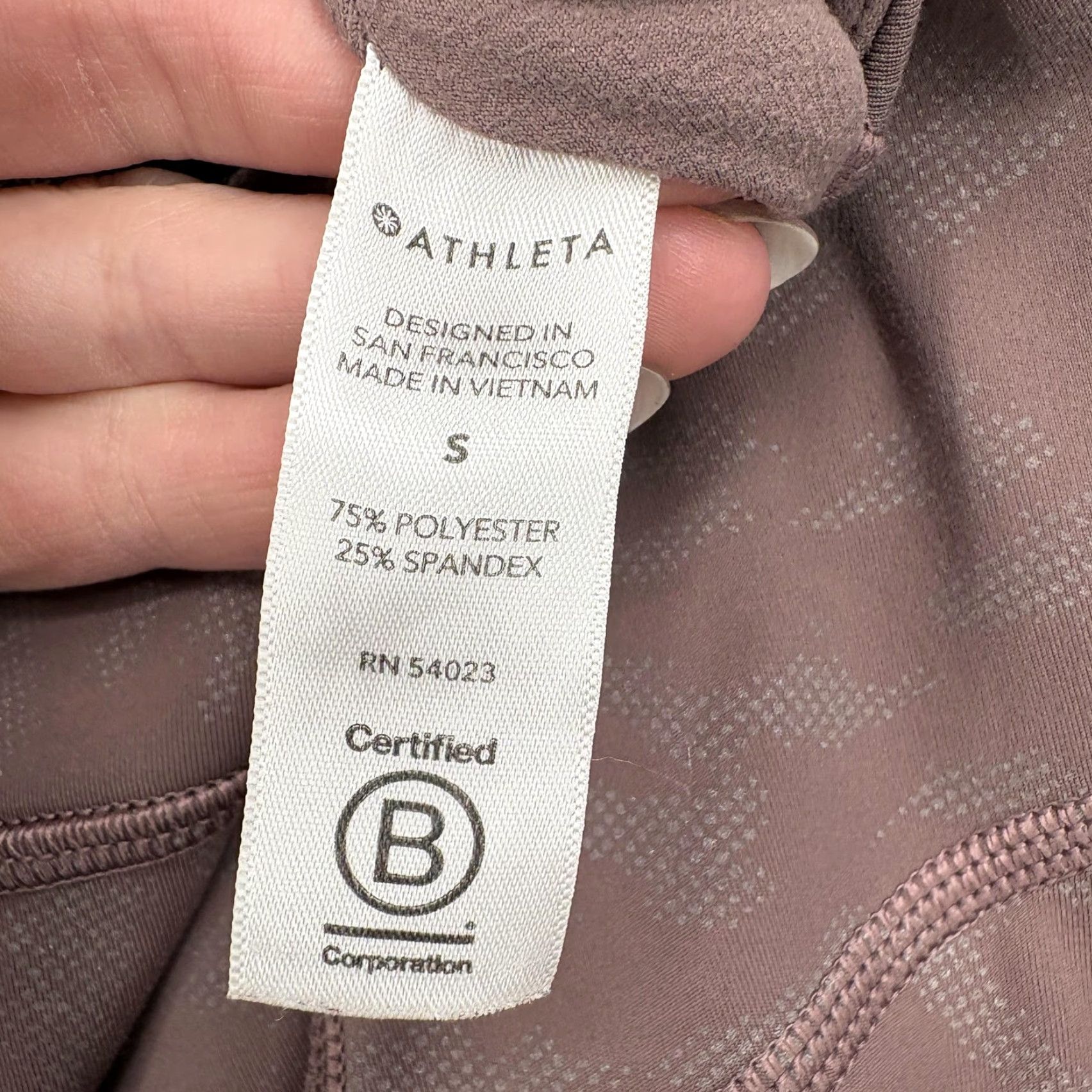 Athleta Athleta Rainier Printed Tight Leggings Womens Small Pink Camo High Rise Ankle Size 28" / US 6 / IT 42 - 5 Thumbnail