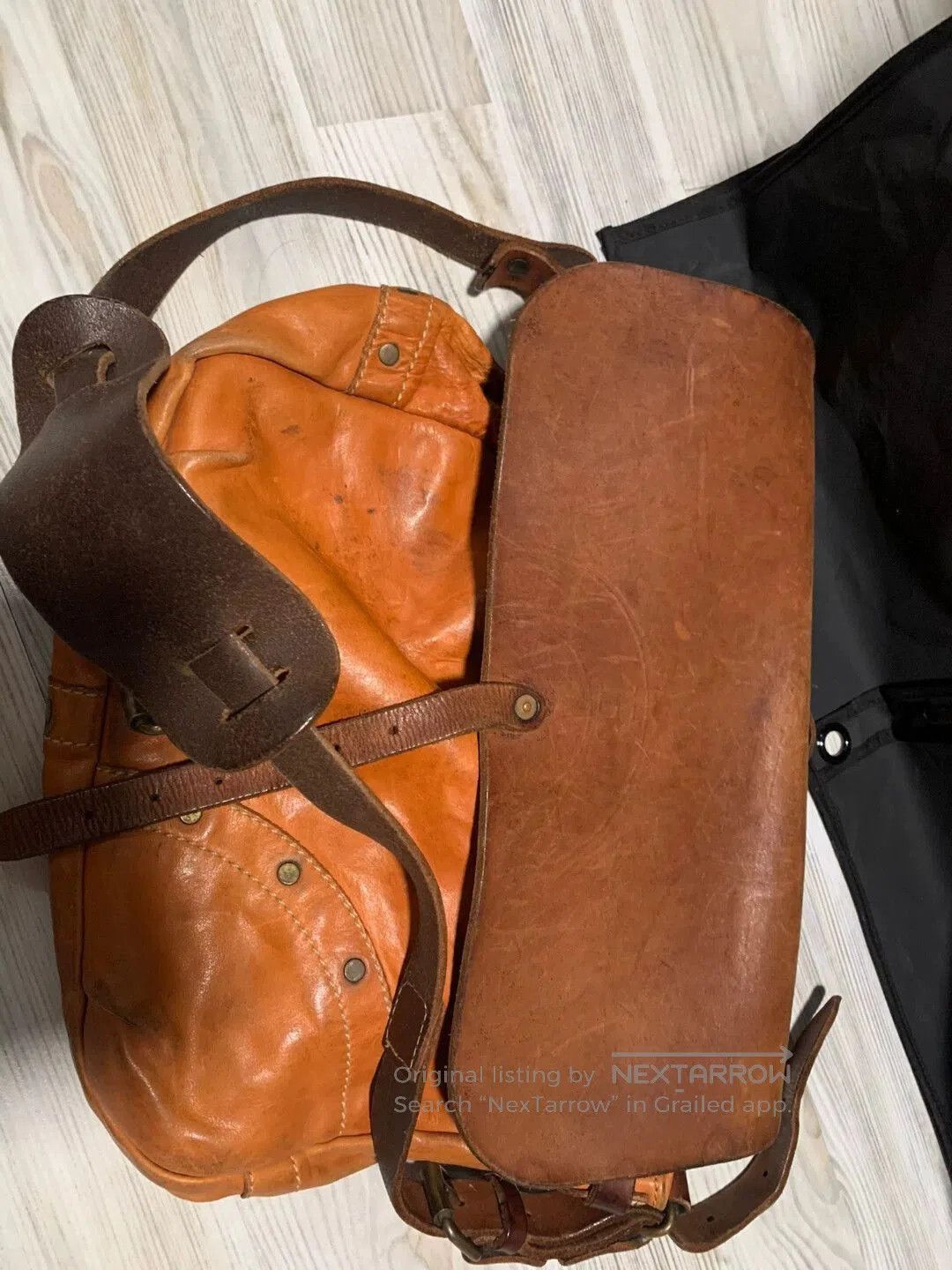 RRL Ralph Lauren Brown Leather Crossbody Messenger Bag. Size ONE SIZE - 5 Thumbnail