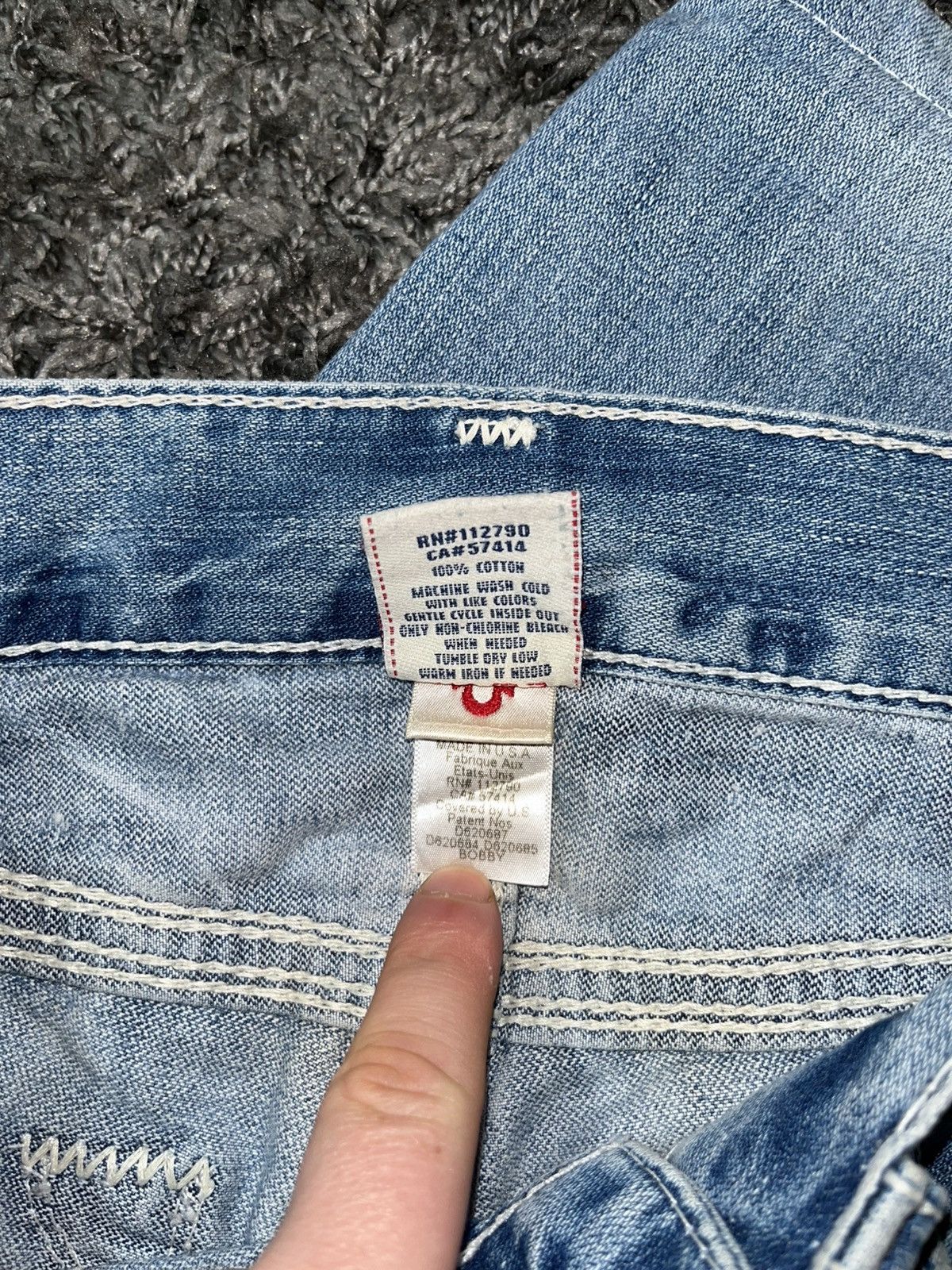 True Religion Y2K True Religion Distressed Blue Jeans 29 Size US 29 - 6 Thumbnail