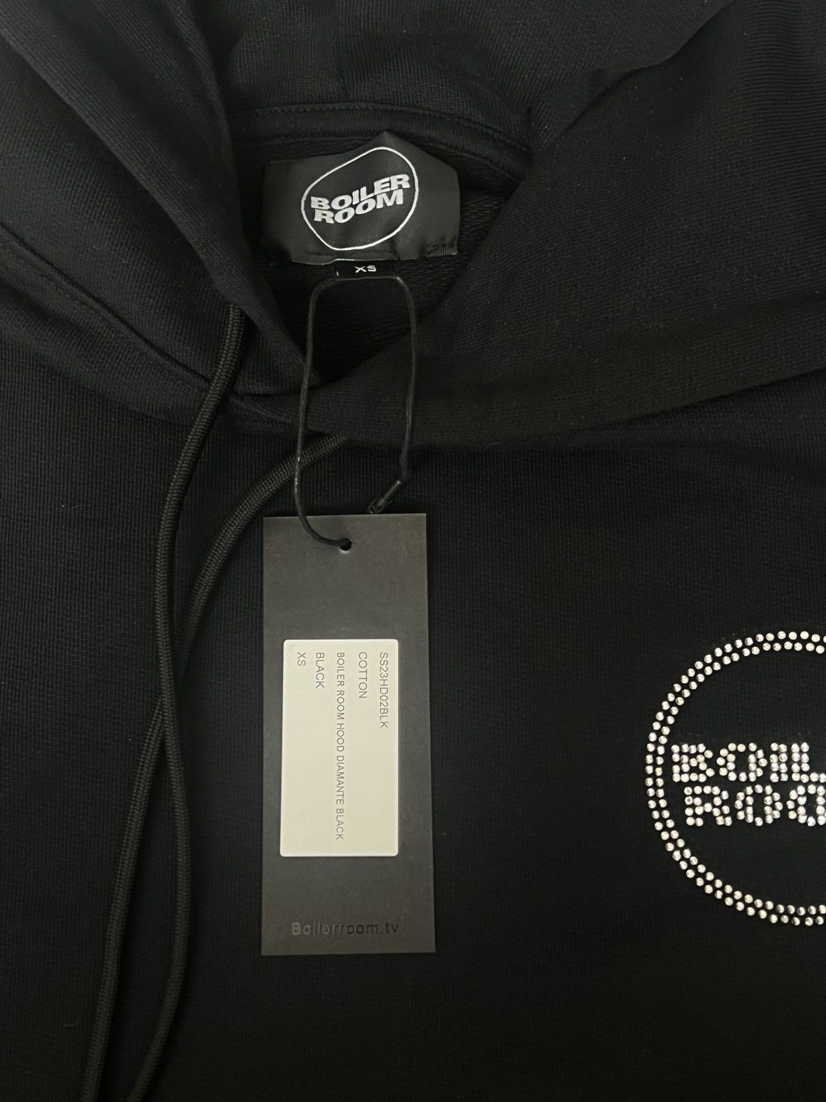 Boiler Room NWT Women’s Boiler Room Diamante Logo Hoodie Size XS / US 0-2 / IT 36-38 - 5 Thumbnail