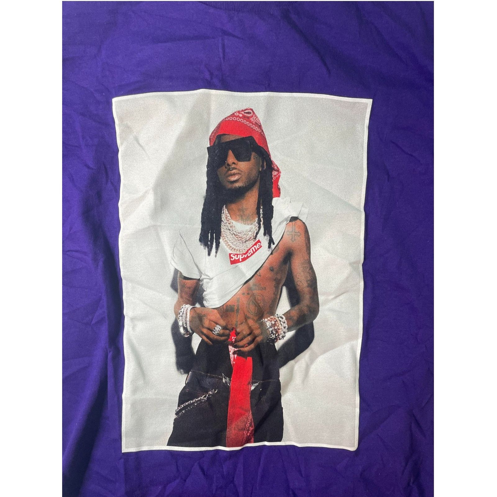 Supreme Supreme 'Playboi Carti' Purple Tee Size US M / EU 48-50 / 2 - 2 Thumbnail