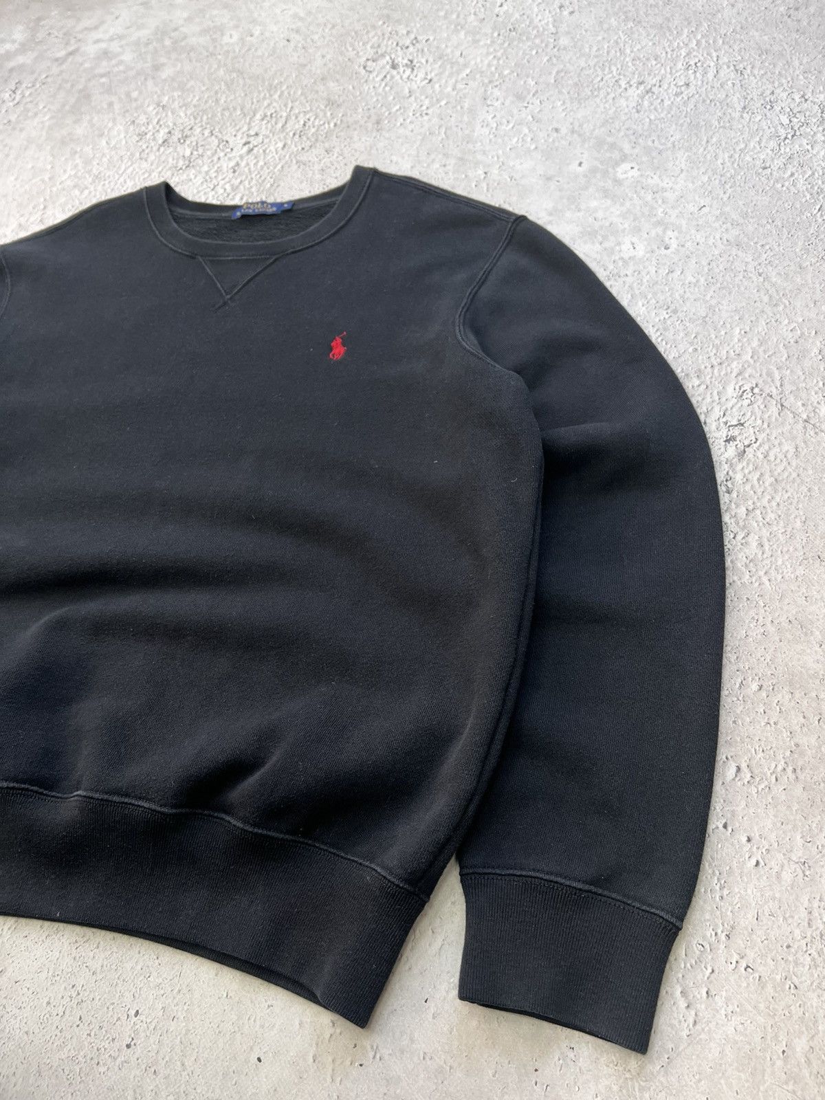 Polo Ralph Lauren × Vintage Vintage Polo Ralph Lauren Crewneck Sweatshirt Black Size US L / EU 52-54 / 3 - 7 Thumbnail