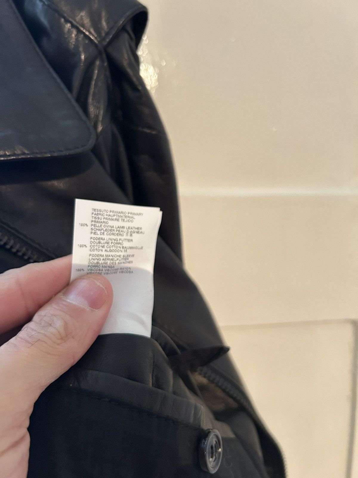 Maison Margiela Leather Ovin Jacket Size 52S - 9 Thumbnail