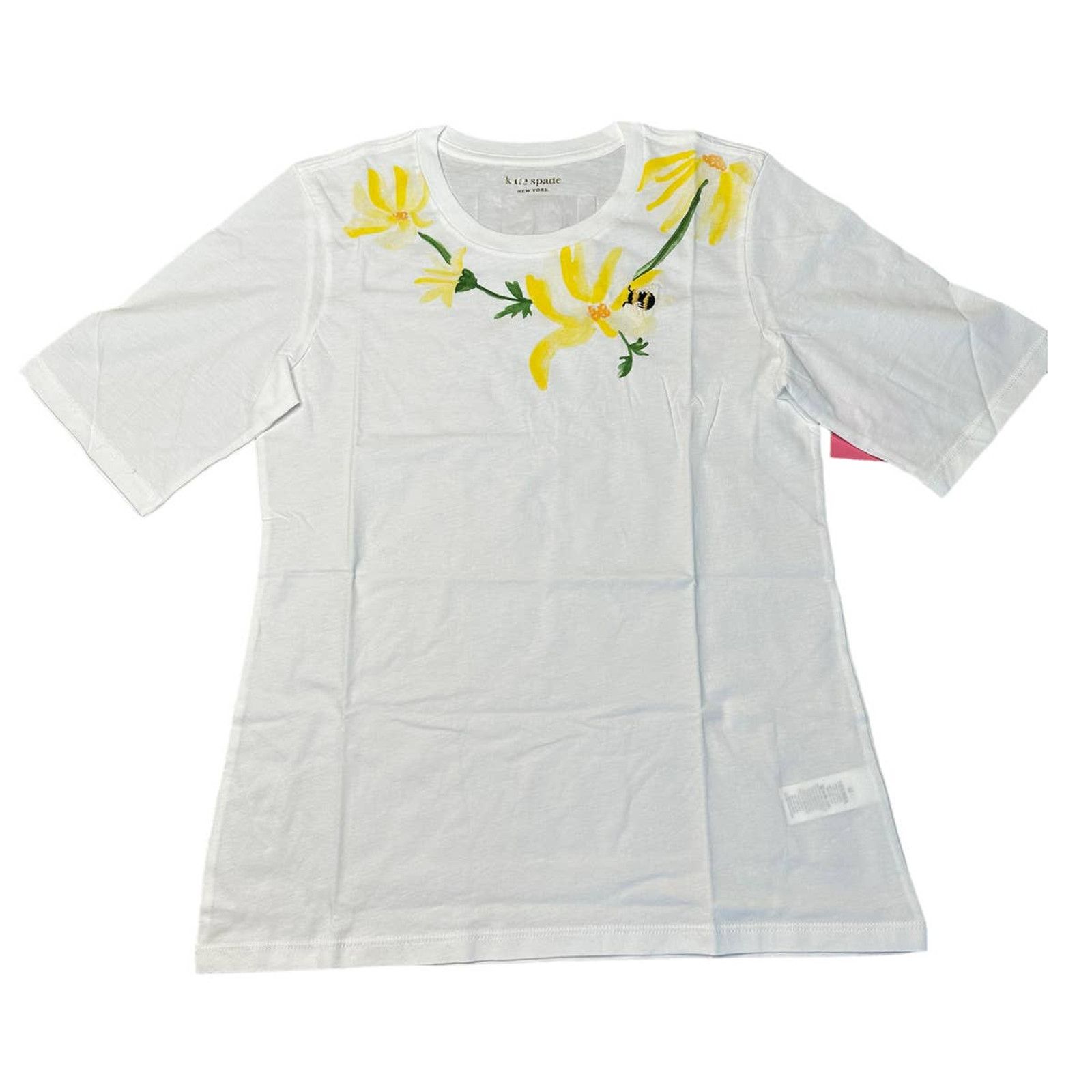 Kate Spade Kate Spade Women Shirt Busy Bee Casual Tee X-L Fresh White Size XL / US 12-14 / IT 48-50 - 1 Thumbnail