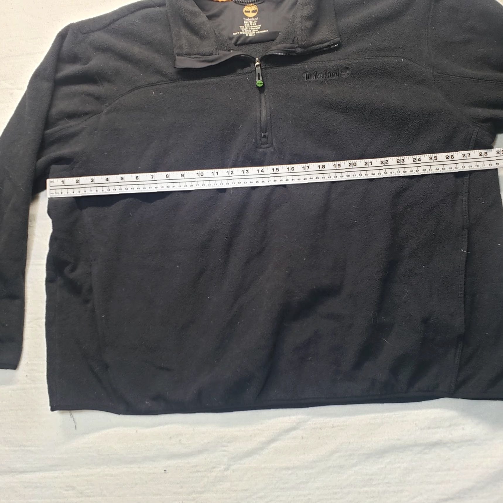Timberland VINTAGE Timberland Jacket Solid Black Fleece Full Zip 3XL Men Black Logo 90s Outdoor Mens Size US XXL / EU 58 / 5 - 4 Thumbnail