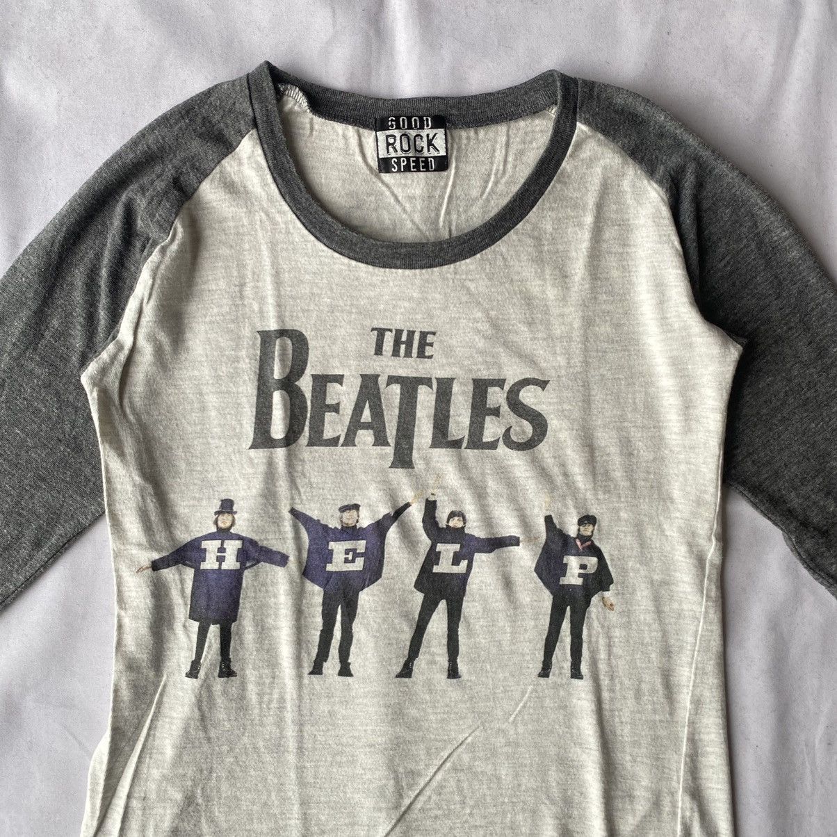 Band Tees × Vintage Vintage The Beatles Help! Album by Good Rock Speed 3/4 Tees Size US M / EU 48-50 / 2 - 5 Thumbnail
