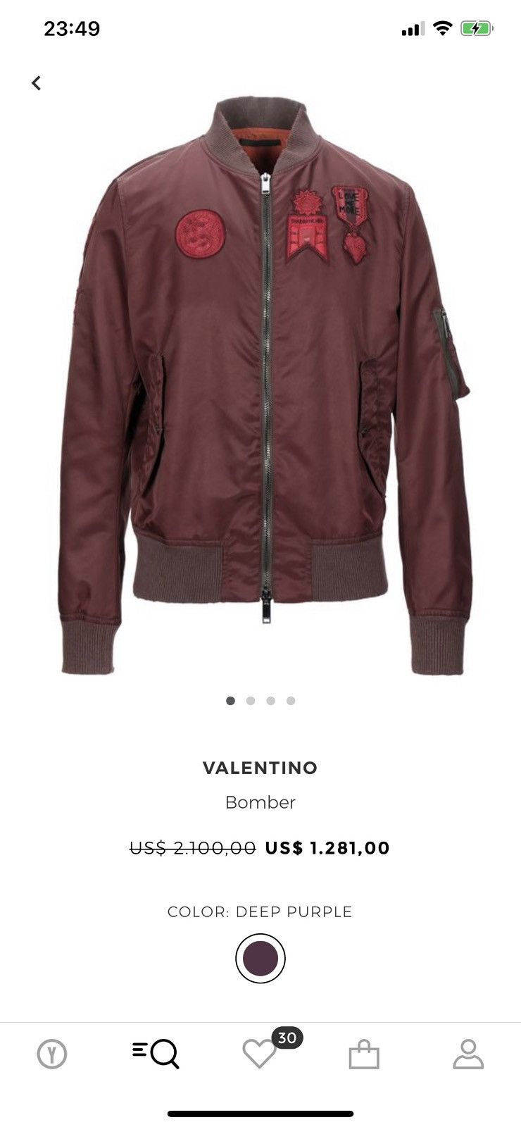 Valentino VALENTINO Bomber Jacket IT46 Distressed Heavy Embroidered Size US S / EU 44-46 / 1 - 11 Thumbnail