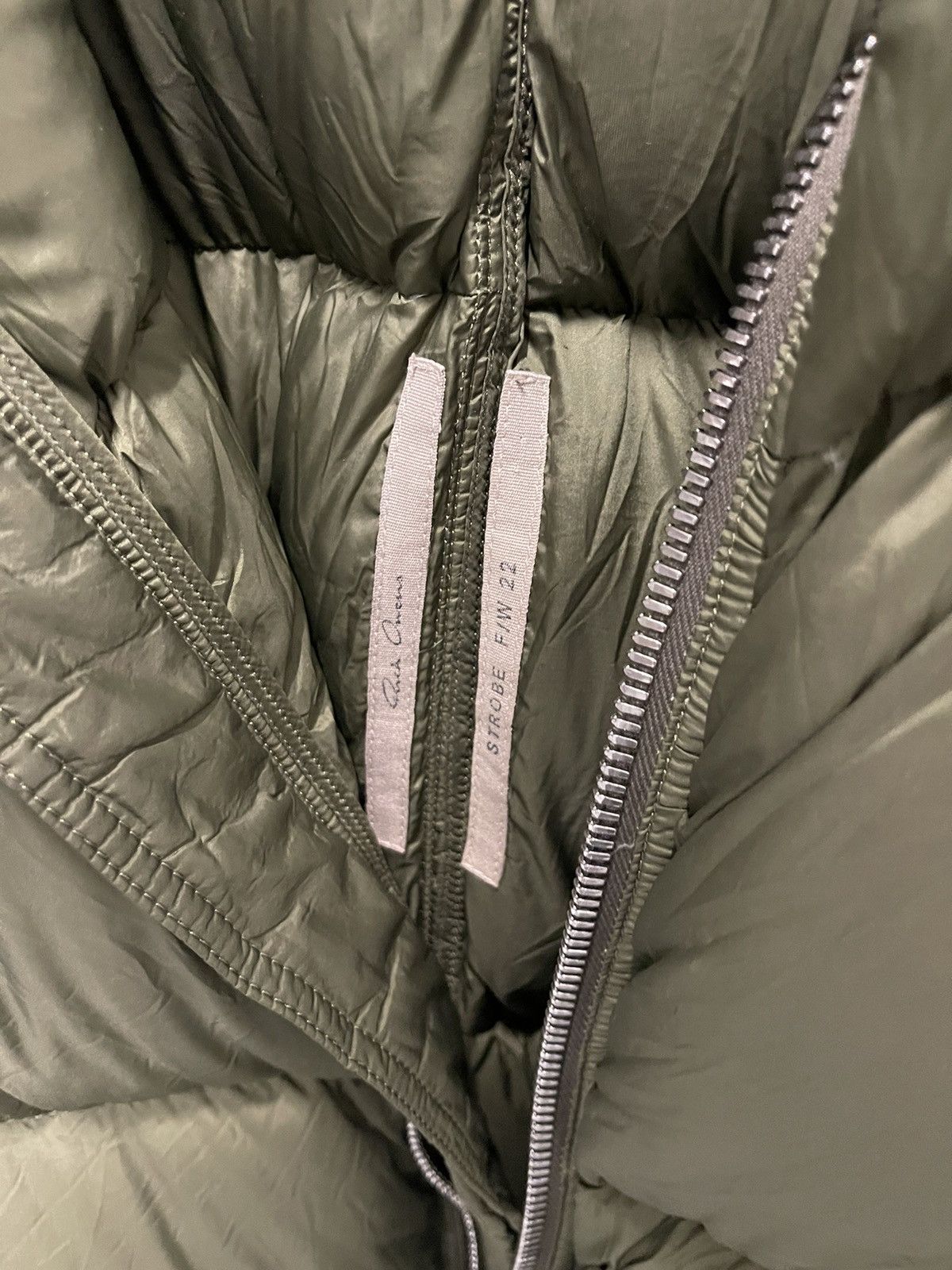 Rick Owens Rick Owens FW22 Oversized Flight Puffer Green Down Jacket Size US L / EU 52-54 / 3 - 2 Thumbnail