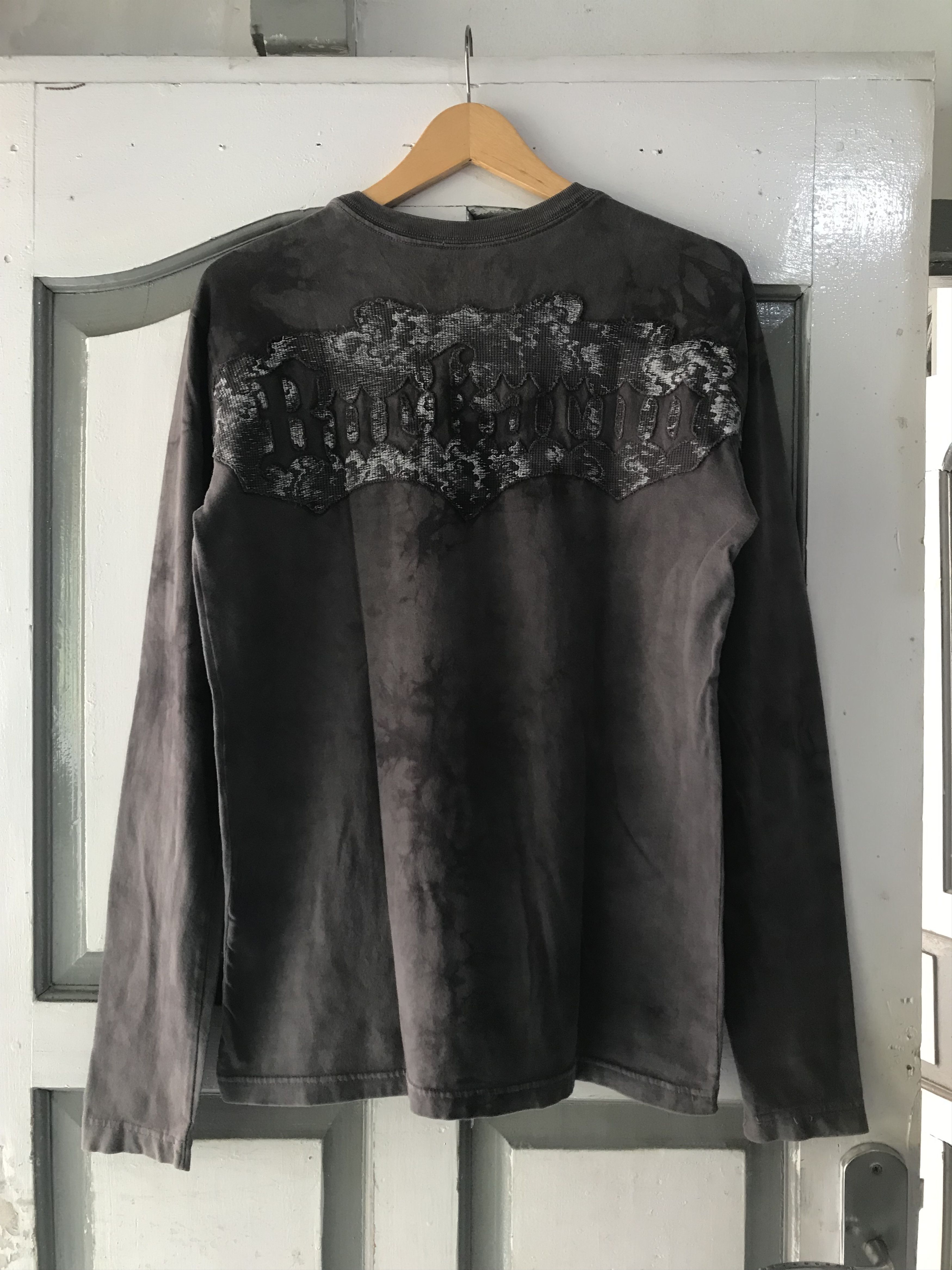 14th Addiction × If Six Was Nine × Le Grande Bleu (L.G.B.) Y2K Buckaroo Embroidery Skull Longsleeve Size US L / EU 52-54 / 3 - 3 Thumbnail