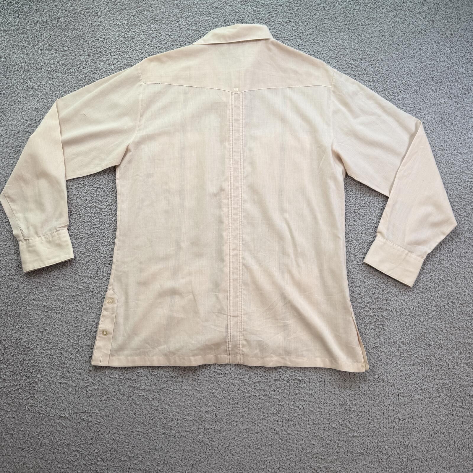Other Vintage ADOLFO La Guayabera Shirt Mens M 4 Pocket Button Up Size US M / EU 48-50 / 2 - 2 Thumbnail