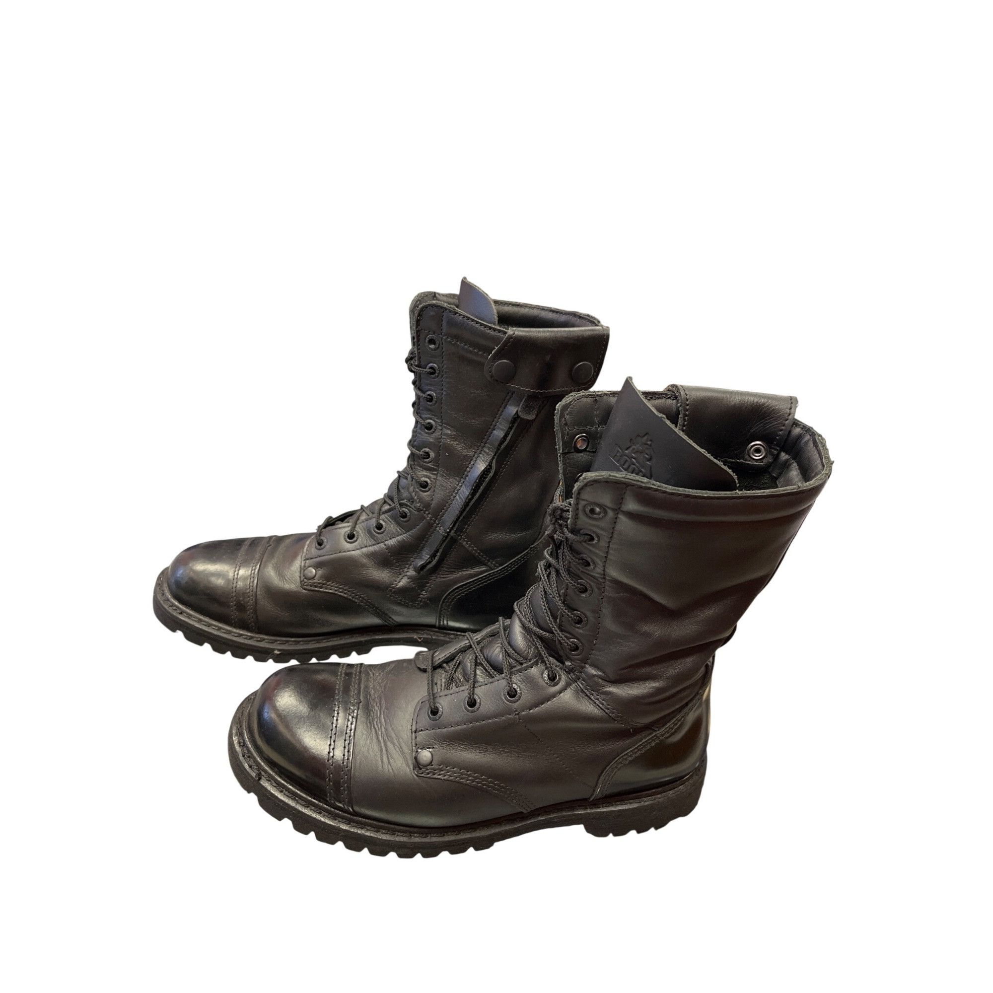 Other Rocky 2090 mens black leather mid calf moto riding para boo Size US 10 / EU 43 - 4 Thumbnail