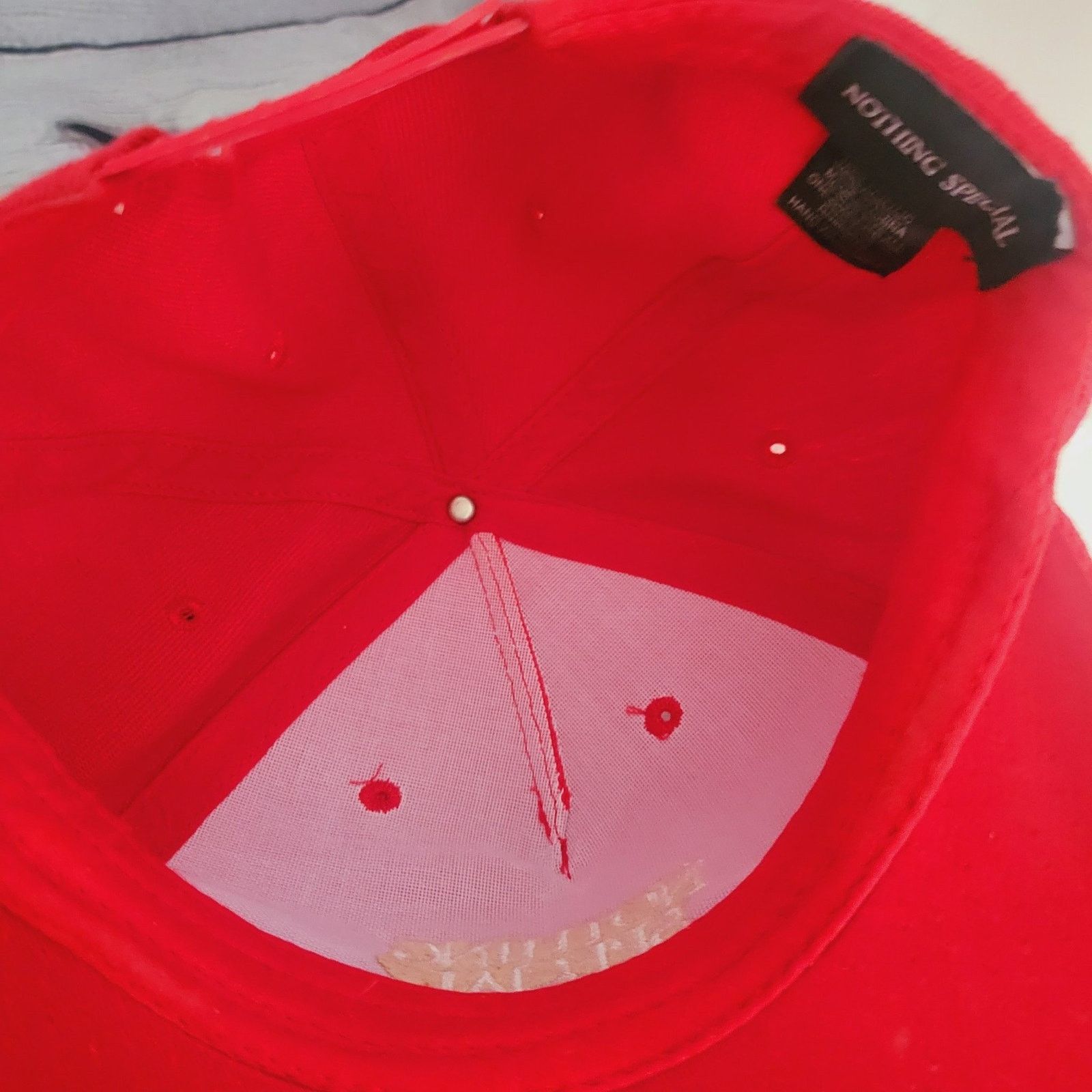 Other Nothing Special Red Snapback Baseball Hat Size ONE SIZE - 6 Thumbnail