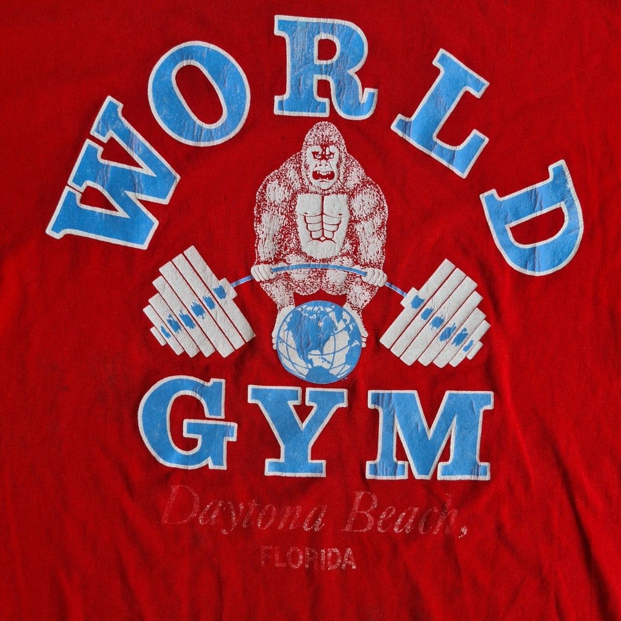 Other *RARE* VINTAGE 90s WORLD GYM FITNESS TEE Size US XL / EU 56 / 4 - 14 Thumbnail