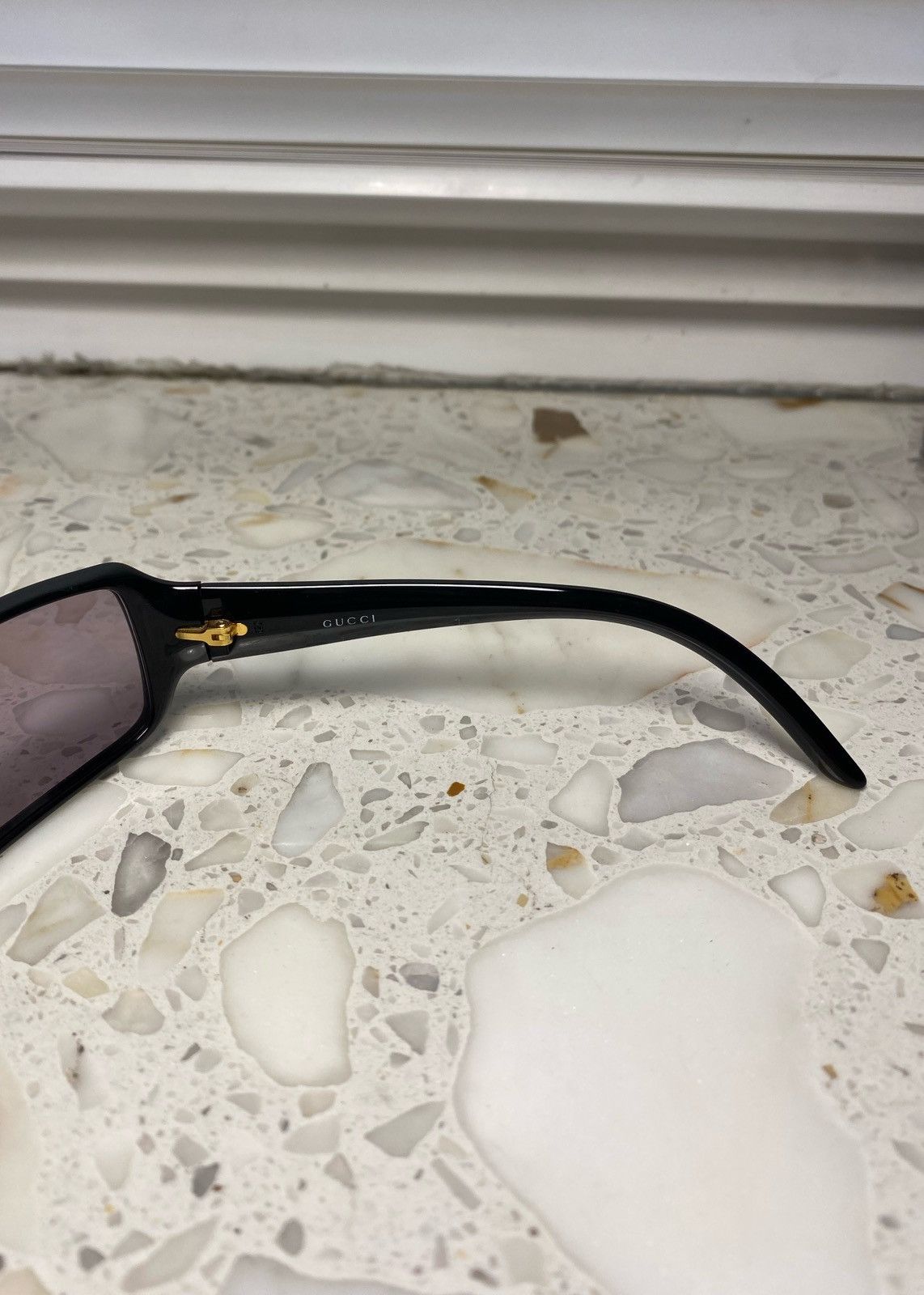 Gucci Gold Logo G Vintage Gucci Sunglasses Size ONE SIZE - 7 Thumbnail