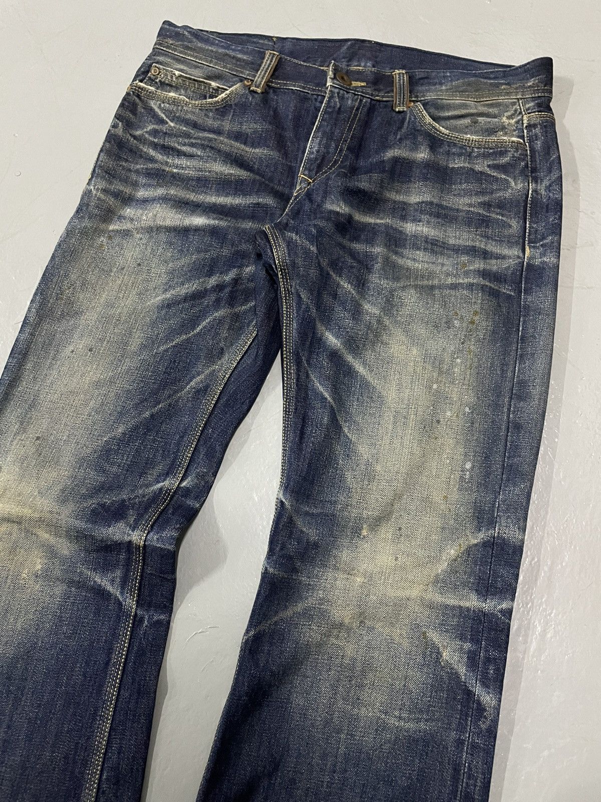 Seditionaries A.V.H Relaxed Fit Jeans Distressed Indigo Size US 36 / EU 52 - 2 Thumbnail