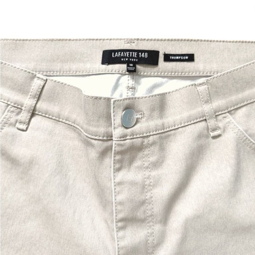 Lafayette 148 Lafayette 148 Beige Pants | Size 10 Size 32" / US 10 / IT 46 - 5 Thumbnail