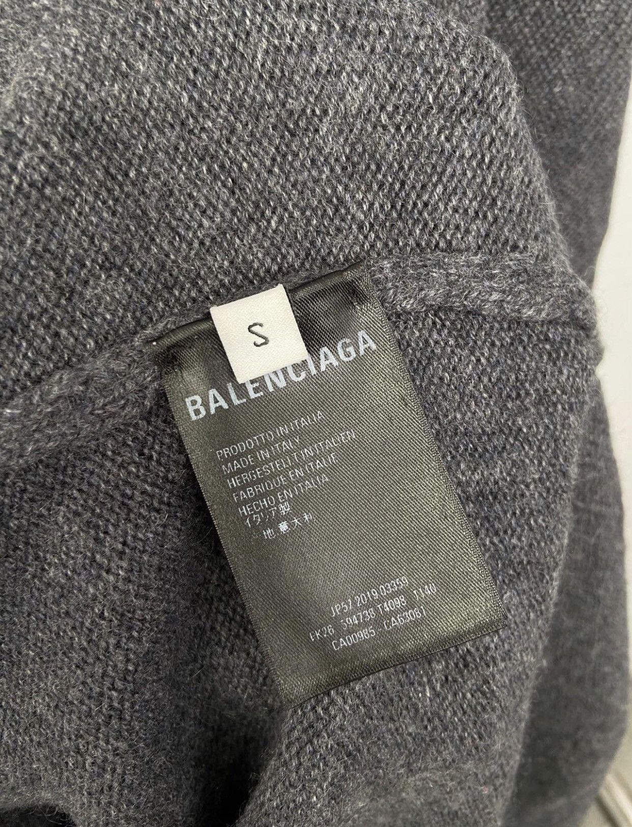 Balenciaga Balenciaga wheat ear logo embroidered long sleeved sweater Size US S / EU 44-46 / 1 - 5 Thumbnail