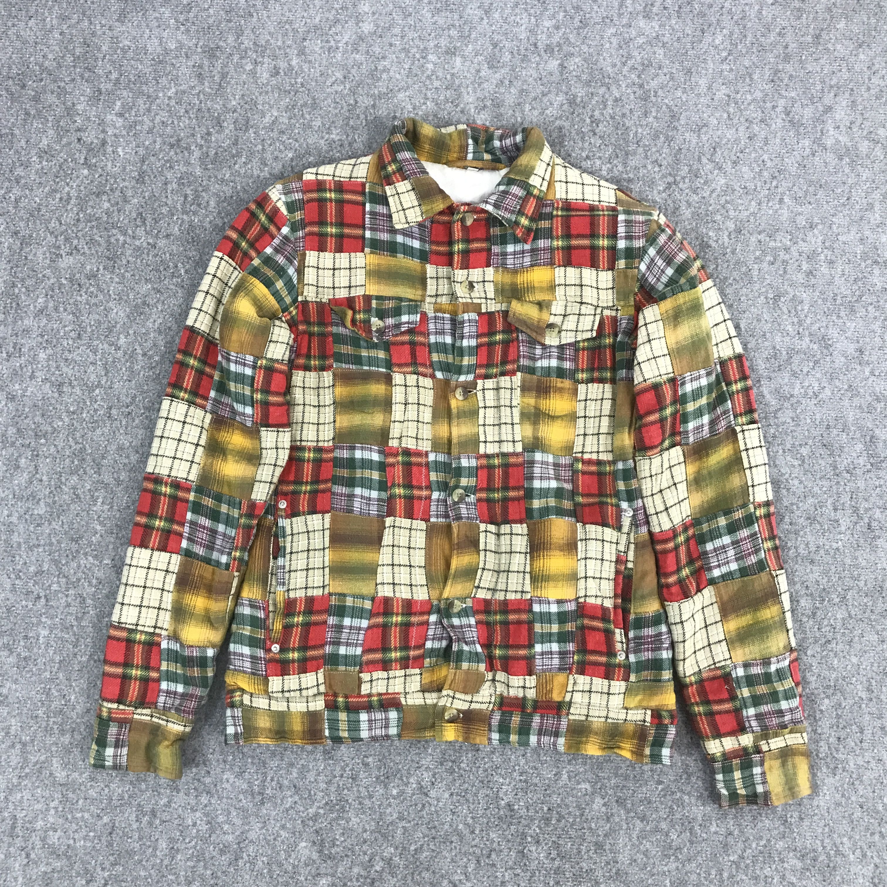 Designer × Japanese Brand JAPANESE BRAND PATCHWORK BUTTON UP JACKET Size US M / EU 48-50 / 2 - 1 Thumbnail