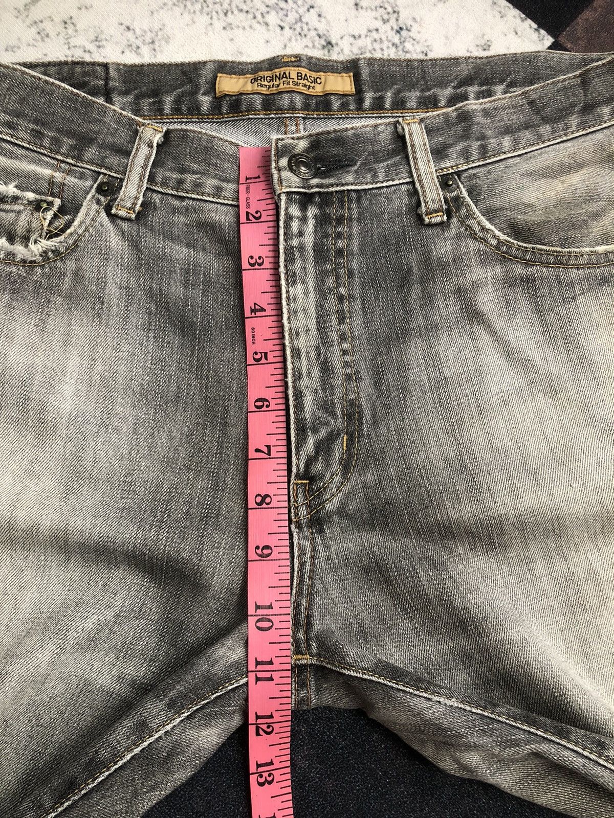 Uniqlo Vintage Japanese Distressed Black Faded Uniqlo Jeans Size US 35 - 24 Thumbnail