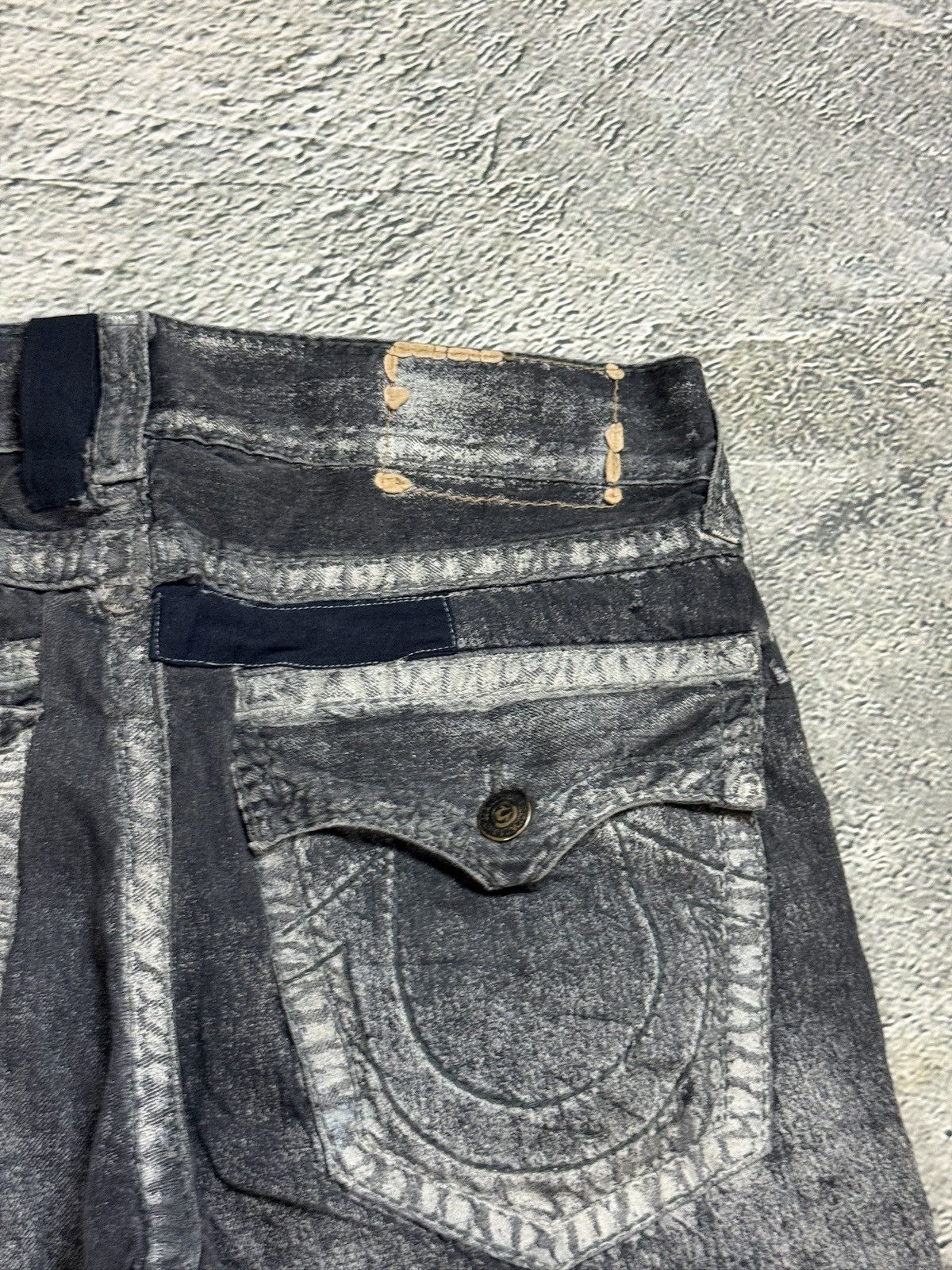 True Religion True Religion black dark grey black painted jeans Ricky Size US 34 / EU 50 - 4 Thumbnail