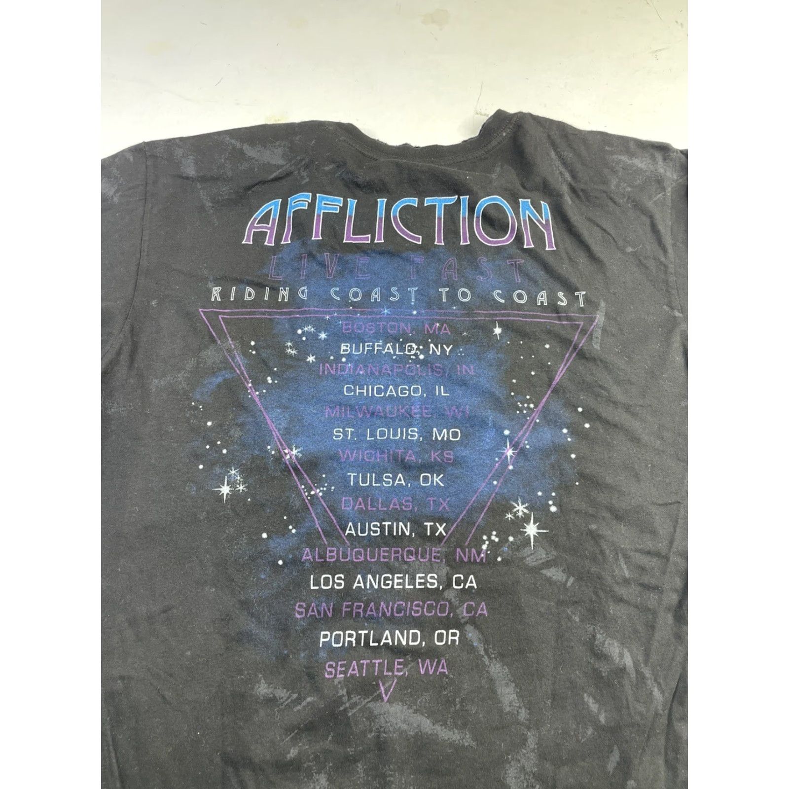 Affliction Affliction T-Shirt Mens Small Blue Eagle Logo Graphic 100% Cotton Short Sleeve Vintage No NWT Size US S / EU 44-46 / 1 - 4 Thumbnail