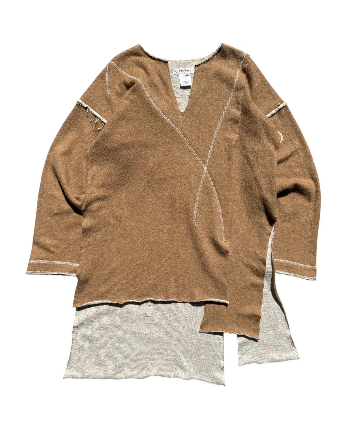 Sulvam Sulvam CUT-OUT Deconstructed Baggy Shirt Size US M / EU 48-50 / 2 - 1 Thumbnail