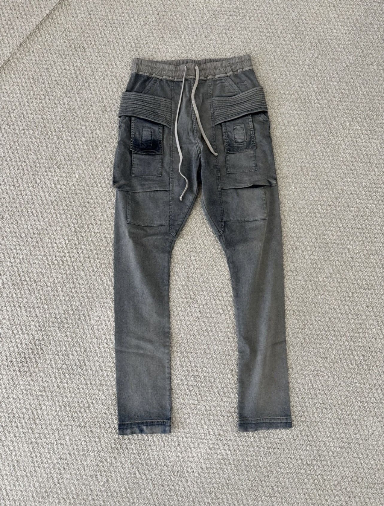 Rick Owens Rick Owens DRKSHDW SS19 Hustler Creatch Cargo Pants Sz Small Size US 31 - 1 Thumbnail