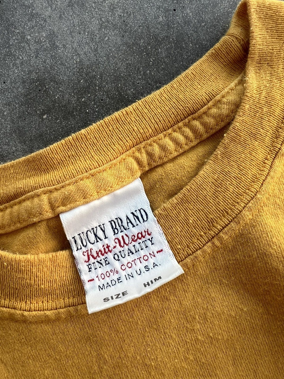 Lucky Brand × Vintage 💛 Vintage 90s Lucky Brand Made in U.S.A T-shirt Size US L / EU 52-54 / 3 - 3 Thumbnail