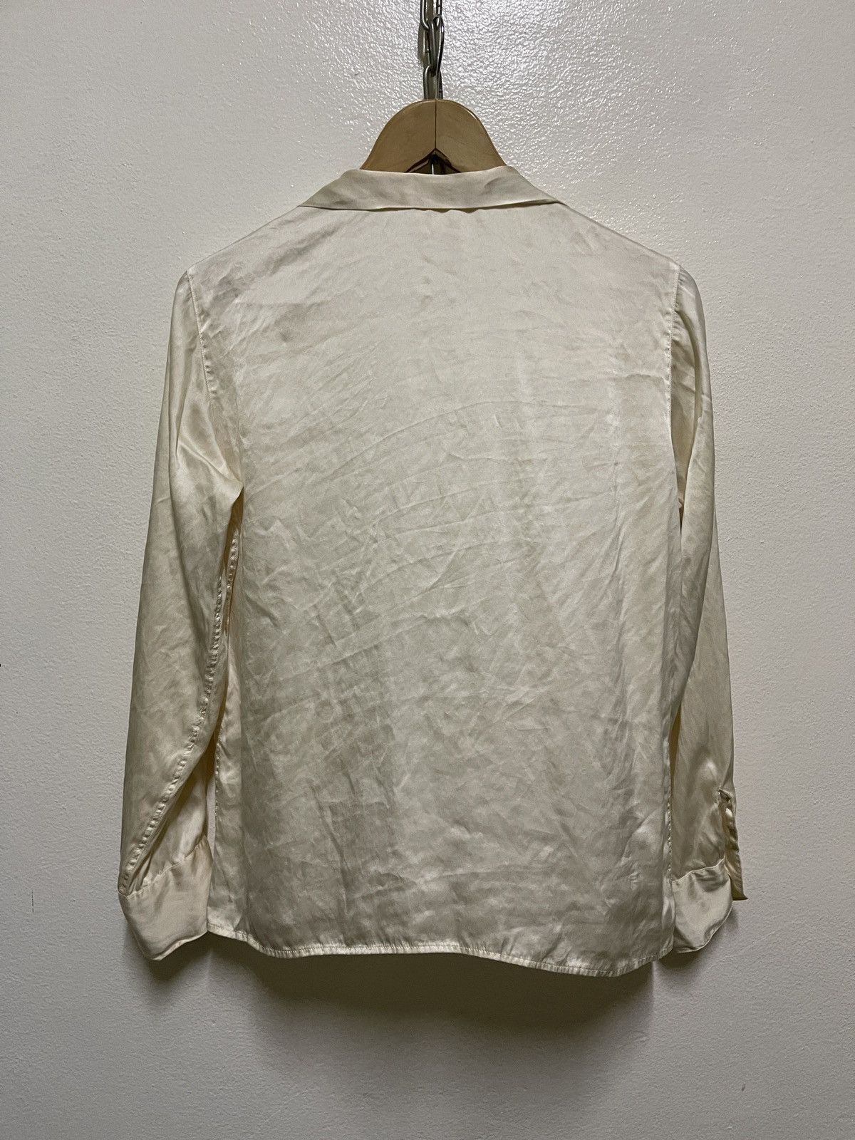 Japanese Brand × agnes b. Agnes b. Silk Button Shirt Long Sleeve Size M / US 6-8 / IT 42-44 - 10 Thumbnail