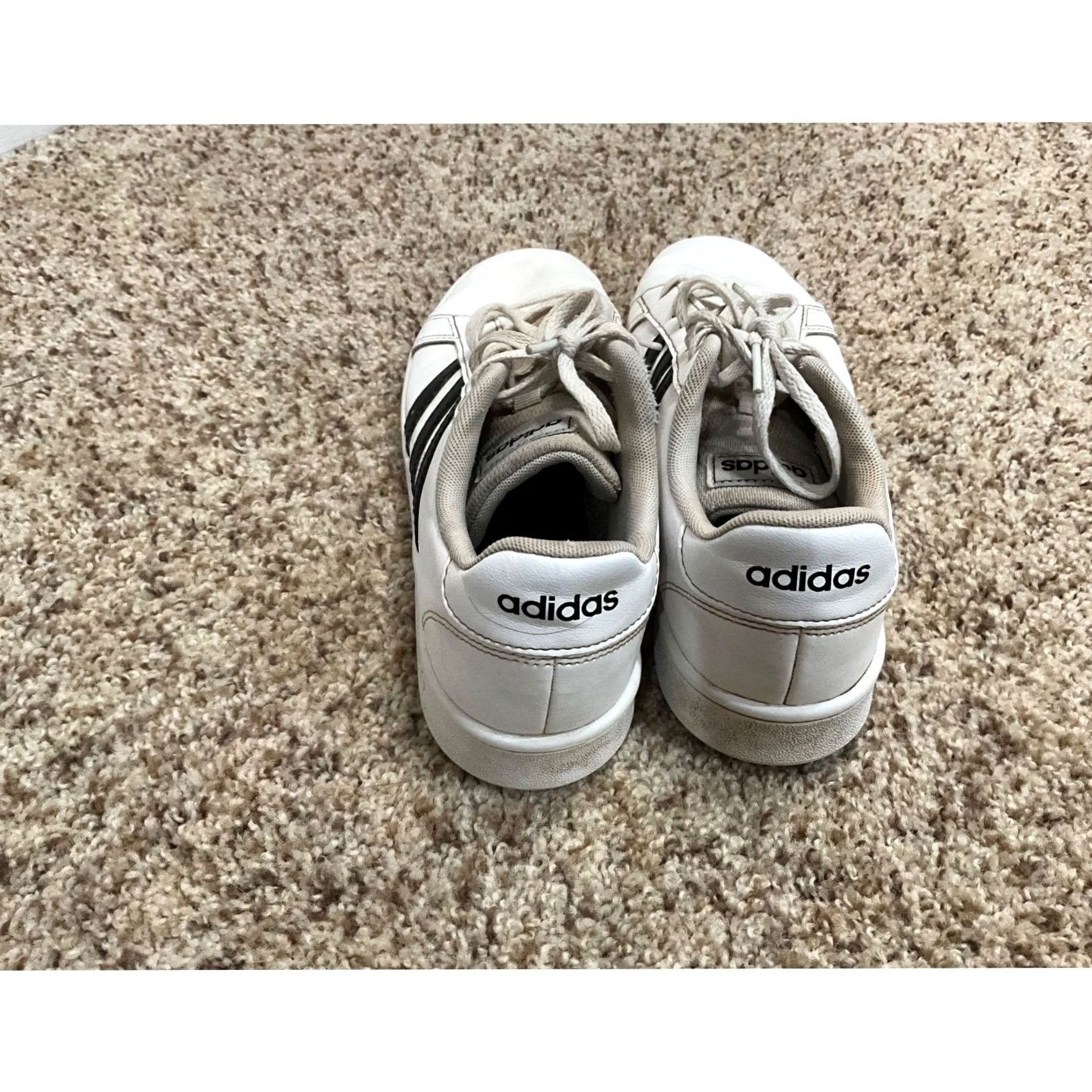 Adidas ADIDAS Cloudfoam Advantage Sneaker Women's Low Top Lace Up Black Size 5 Size US 5 / IT 35 - 4 Thumbnail