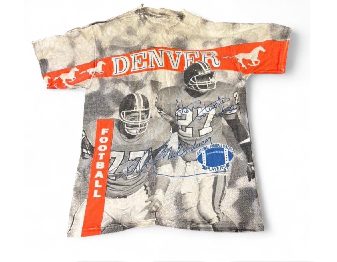 Vintage Vintage Denver Broncos John Elway Steve Atwater T-Shirt Size US L / EU 52-54 / 3 - 2 Thumbnail