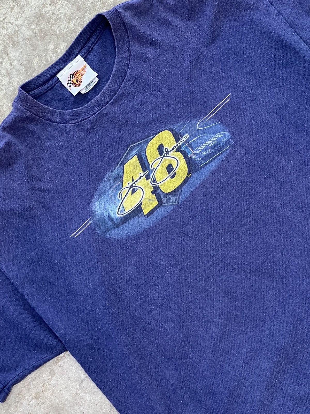 NASCAR Vintage NASCAR 48 Jimmie Johnson Team Lowes Tee XL Size US XL / EU 56 / 4 - 5 Thumbnail