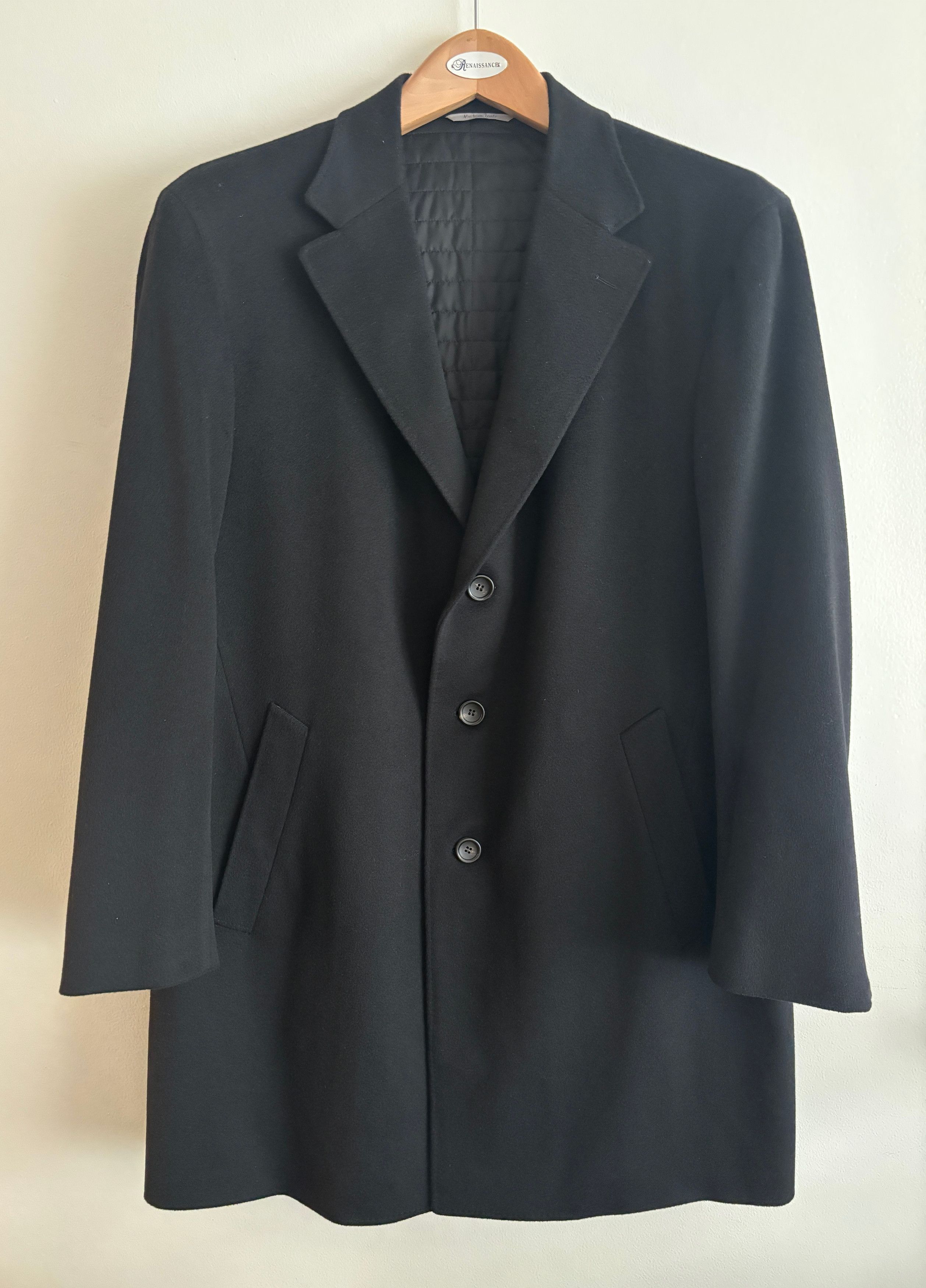 Canali $2100 Harry Rosen Wool Cashmere Overcoat US 44-46 -L- XL Size US XL / EU 56 / 4 - 1 Thumbnail