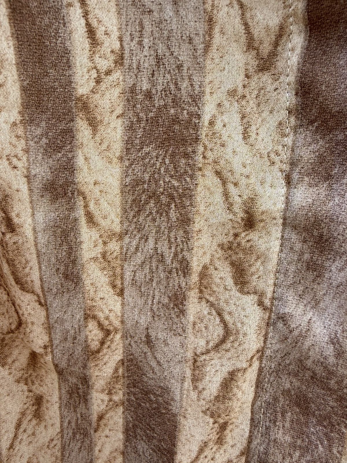 Other Entro Snake Skin Print Relaxed Sheer Blouse Front Tie Size S / US 4 / IT 40 - 4 Thumbnail