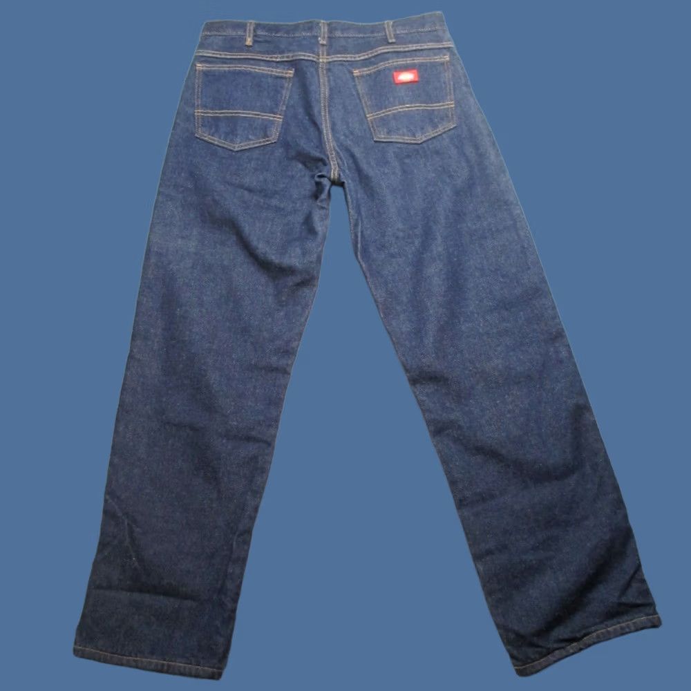 Dickies Dickies Jeans Men Blue Denim Relaxed Fit Straight Leg Dark Wash Workwear 34X32 Size US 34 / EU 50 - 1 Thumbnail