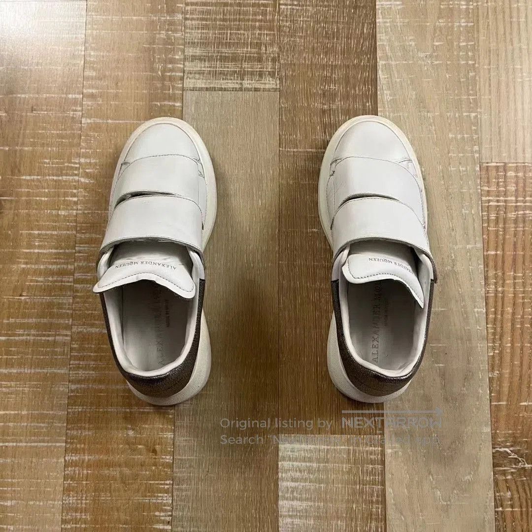 McQ Alexander McQueen McQ Velcro White Sneakers. Size US 4.5 / IT 34.5 - 1 Thumbnail
