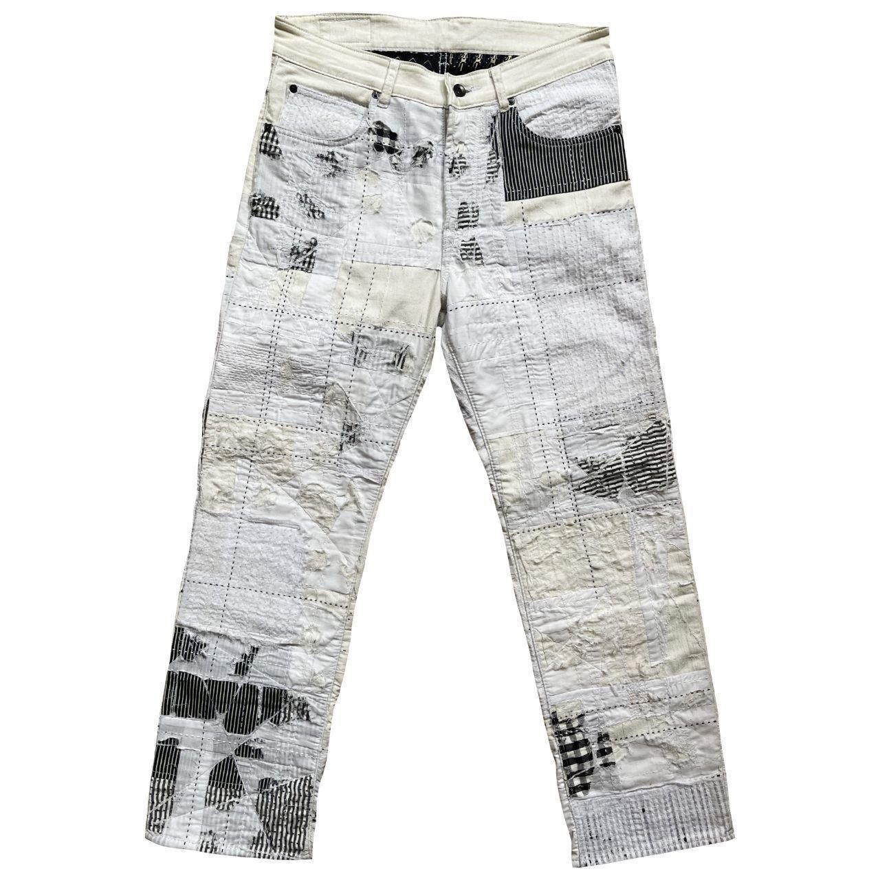 Kapital Indigo Boro Sashiko Distressed Jeans Size US 30 / EU 46 - 1 Thumbnail