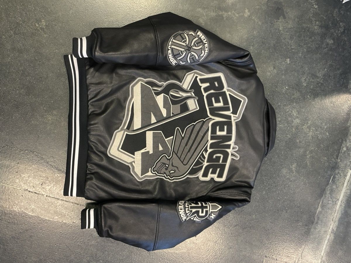 Revenge Revenge Leather Bomber Size US XXL / EU 58 / 5 - 2 Thumbnail