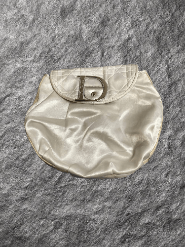 Christian Dior Monsieur x Dior Parfums Silver Cosmetic Mini Bag, Women's