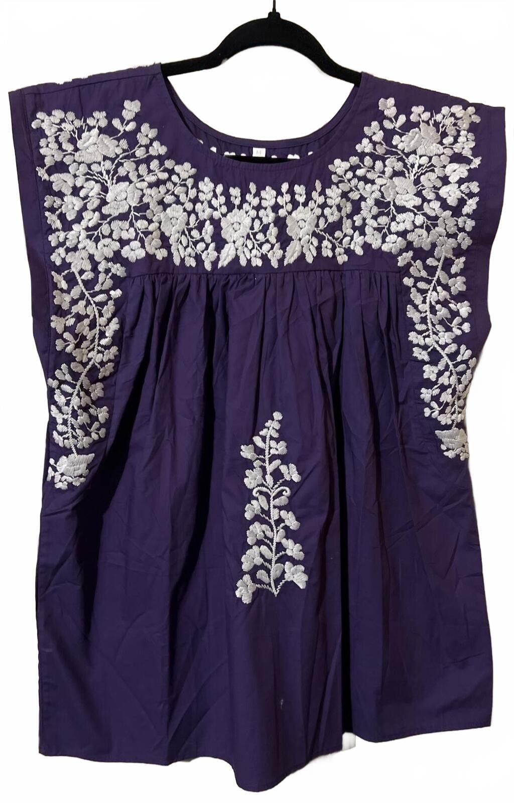 Other Spirit Dress Purple Embroidered Sleeveless Top Medium boho Size M / US 6-8 / IT 42-44 - 2 Thumbnail