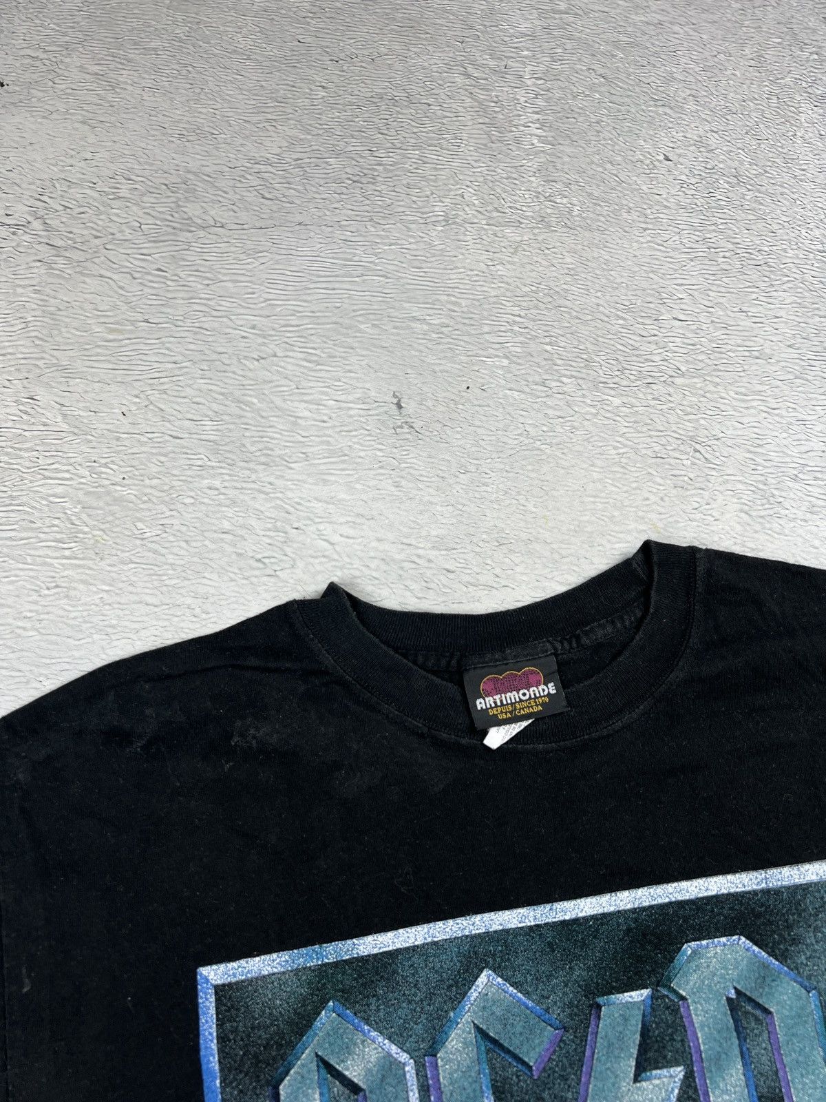 Band Tees VTG 2001 AC DC Back In Black Graphic T-shirt Artimonde Large Size US L / EU 52-54 / 3 - 5 Thumbnail