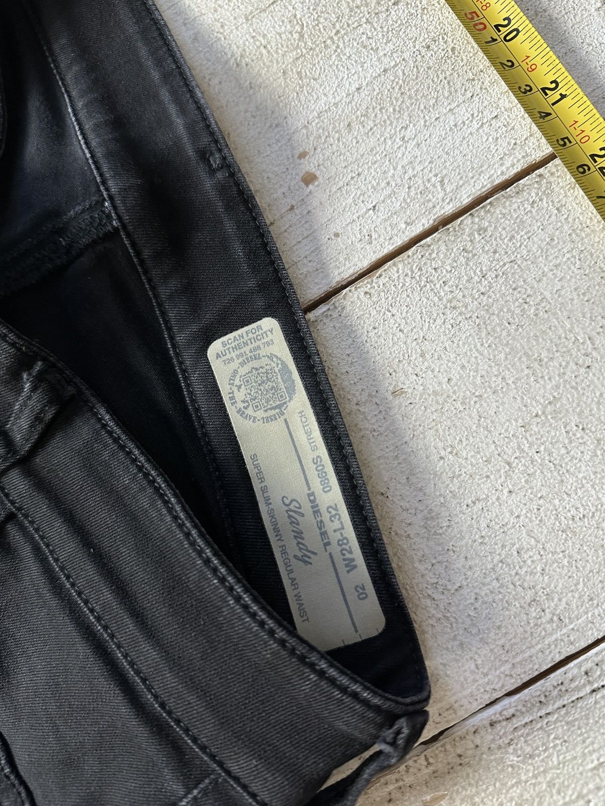 Diesel 🚨 DIESEL AVANT GARDE GOTHIC WOMEN JEANS LOGO IFSIXWASNINE Size 26" / US 2 / IT 38 - 5 Thumbnail