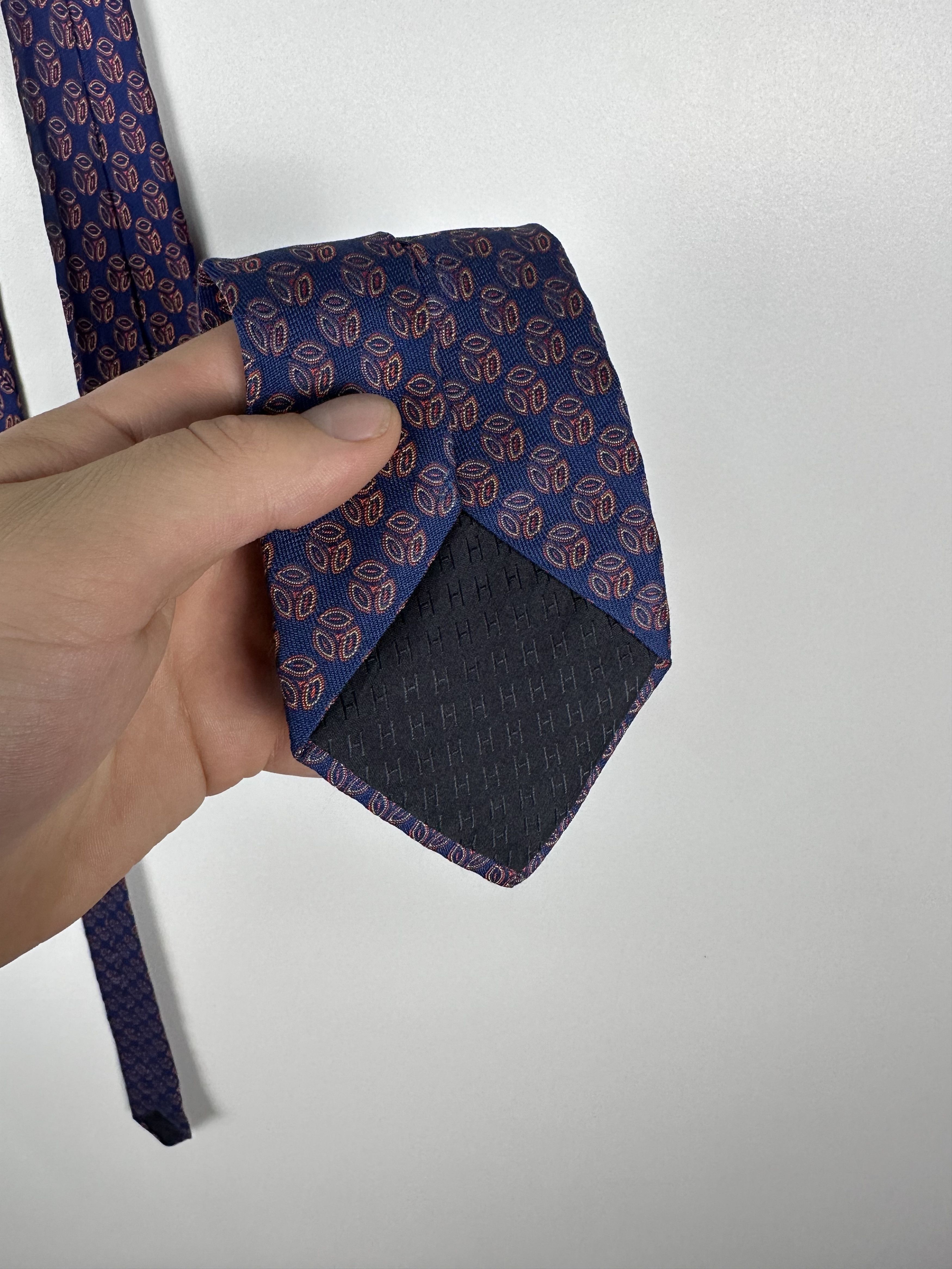 Grailed × Hermes Authentic HERMES Necktie Pattern Tie Multi-Color Silk Blue Size ONE SIZE - 7 Thumbnail